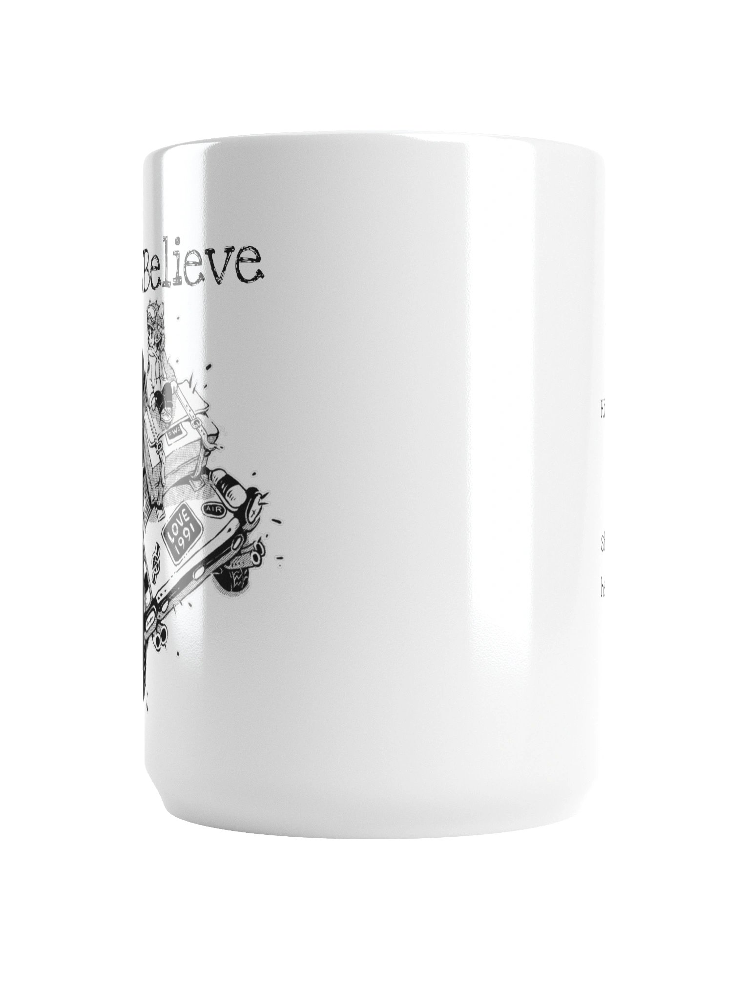 "Believe" mug product image (3)
