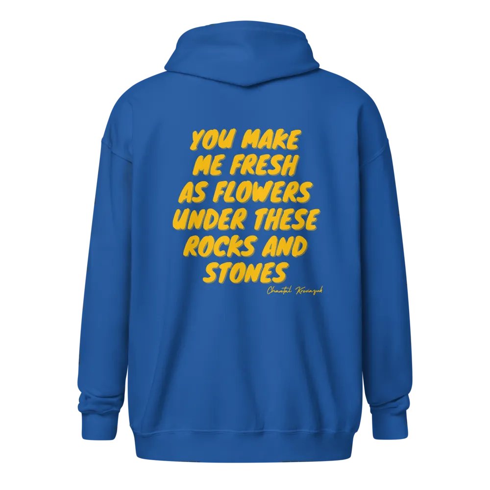 UNDER THESE ROCKS AND STONES SUNFLOWER ZIP HOODIE product image (2)