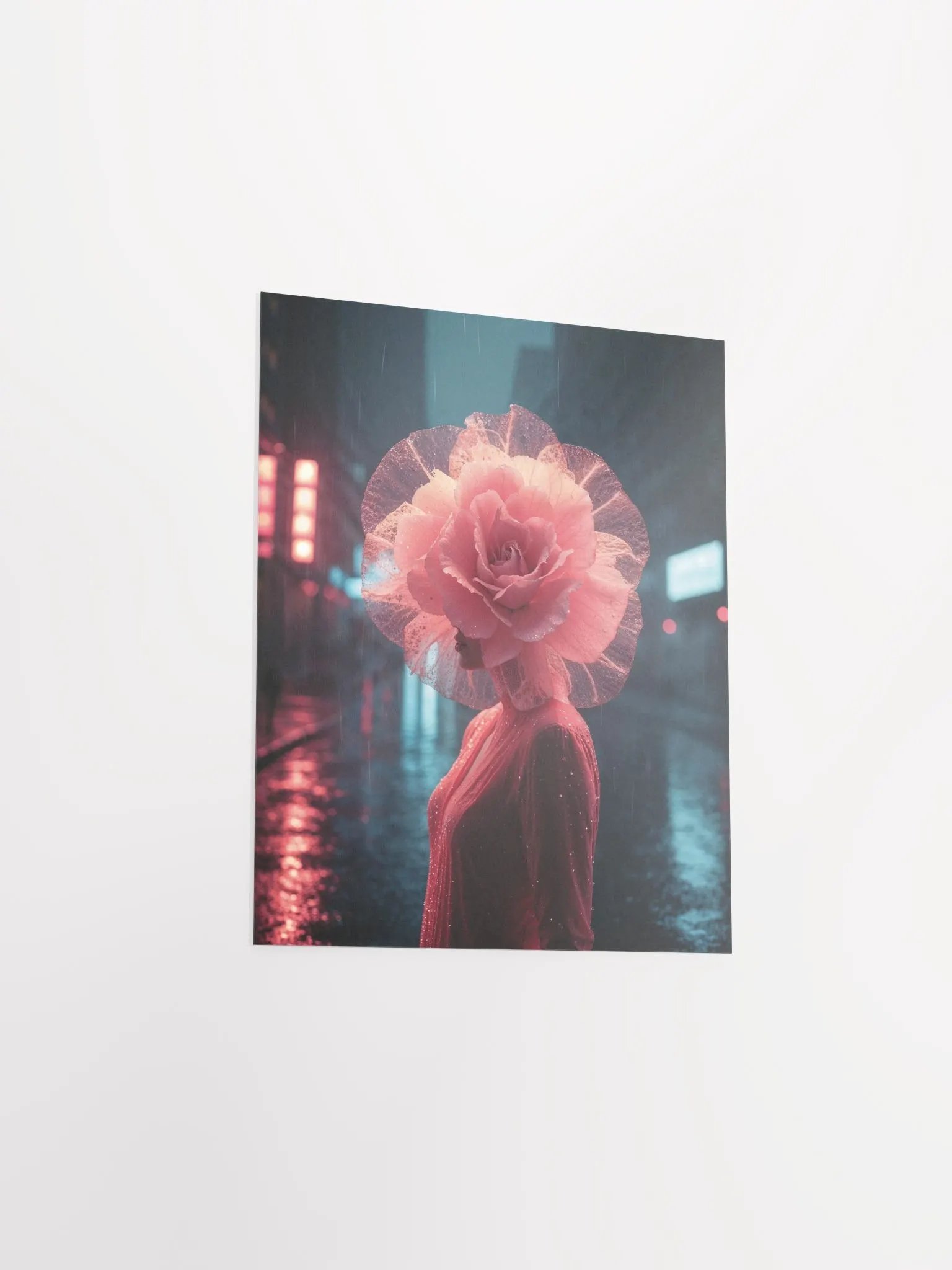 Neon Rose Poster Print product image (33)
