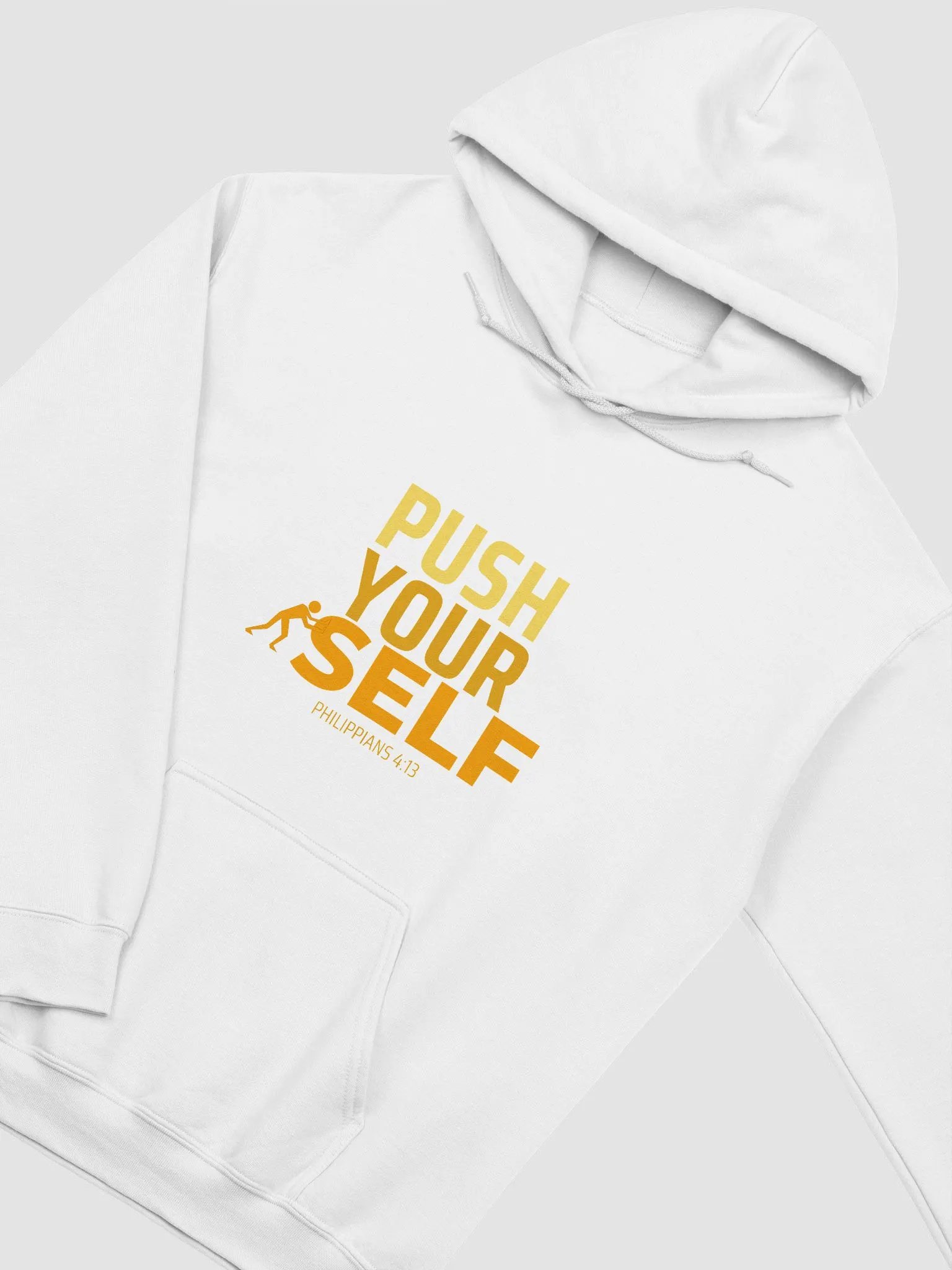 Gildan Classic Push Yourself Hoodie_White_SC_Ctr product image (2)