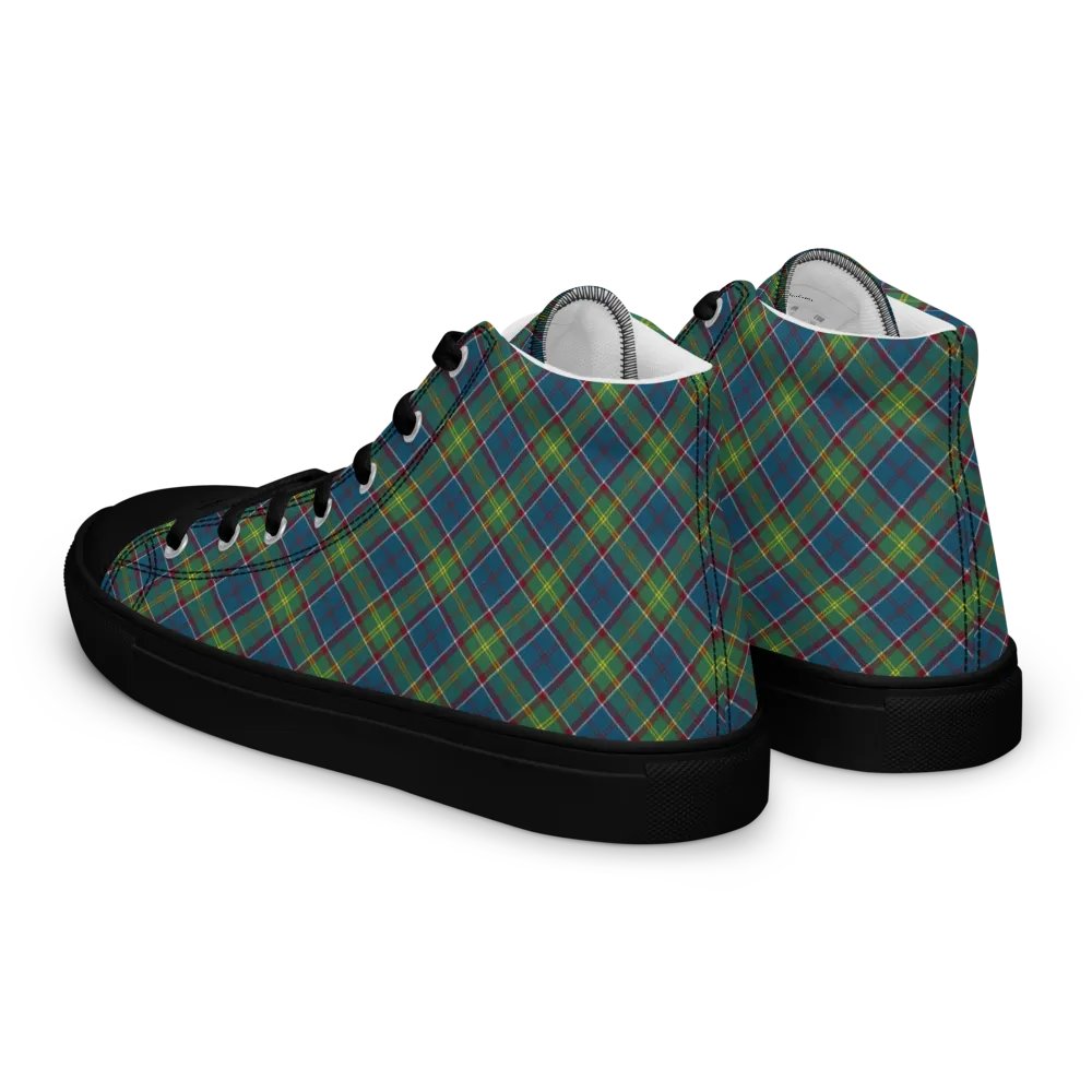 Ayrshire Tartan Men's High Top Shoes product image (9)