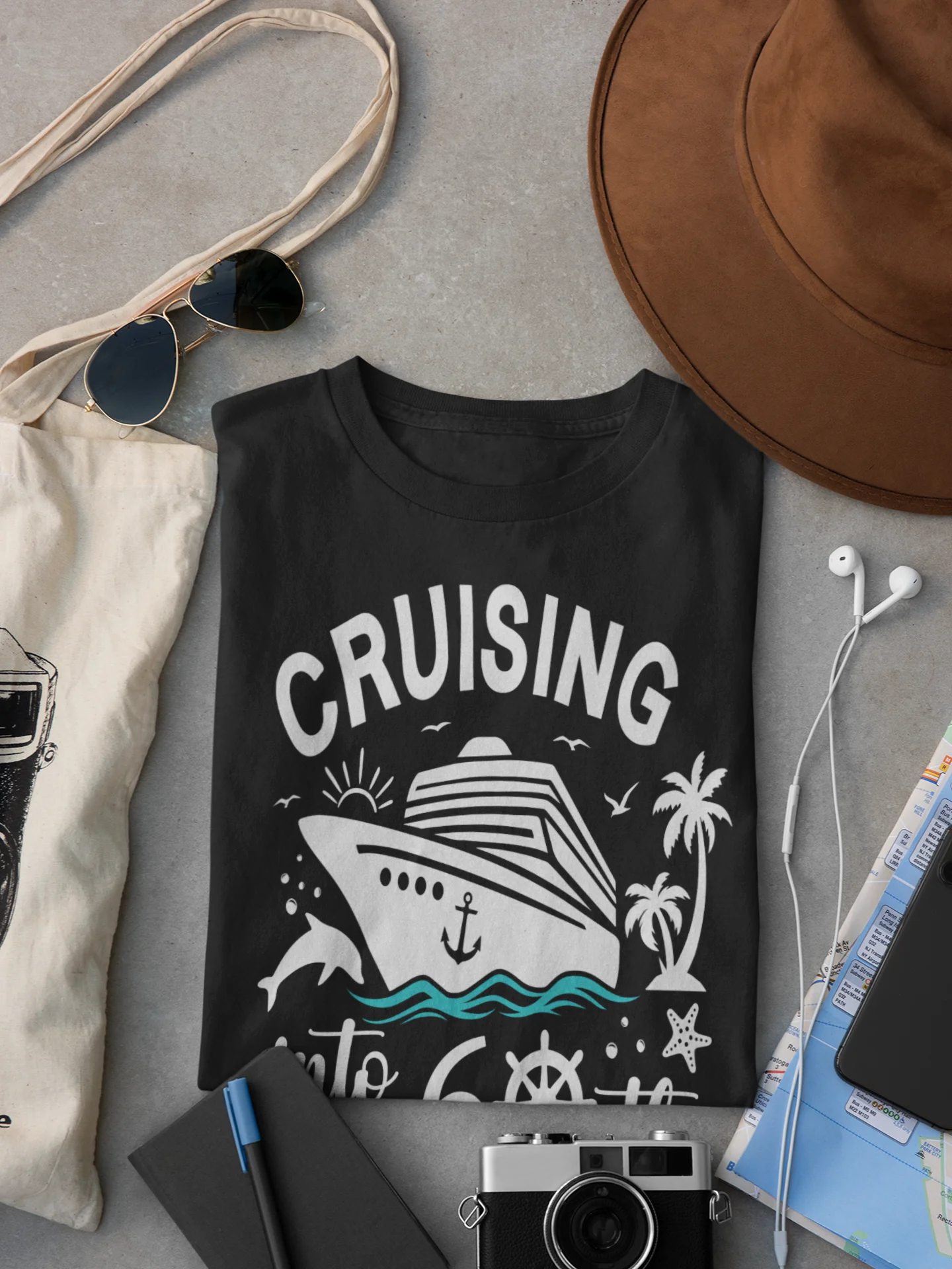 Cruising Into My 60th Birthday Celebration Unisex Softstyle T-Shirt Dark Colours product image (20)