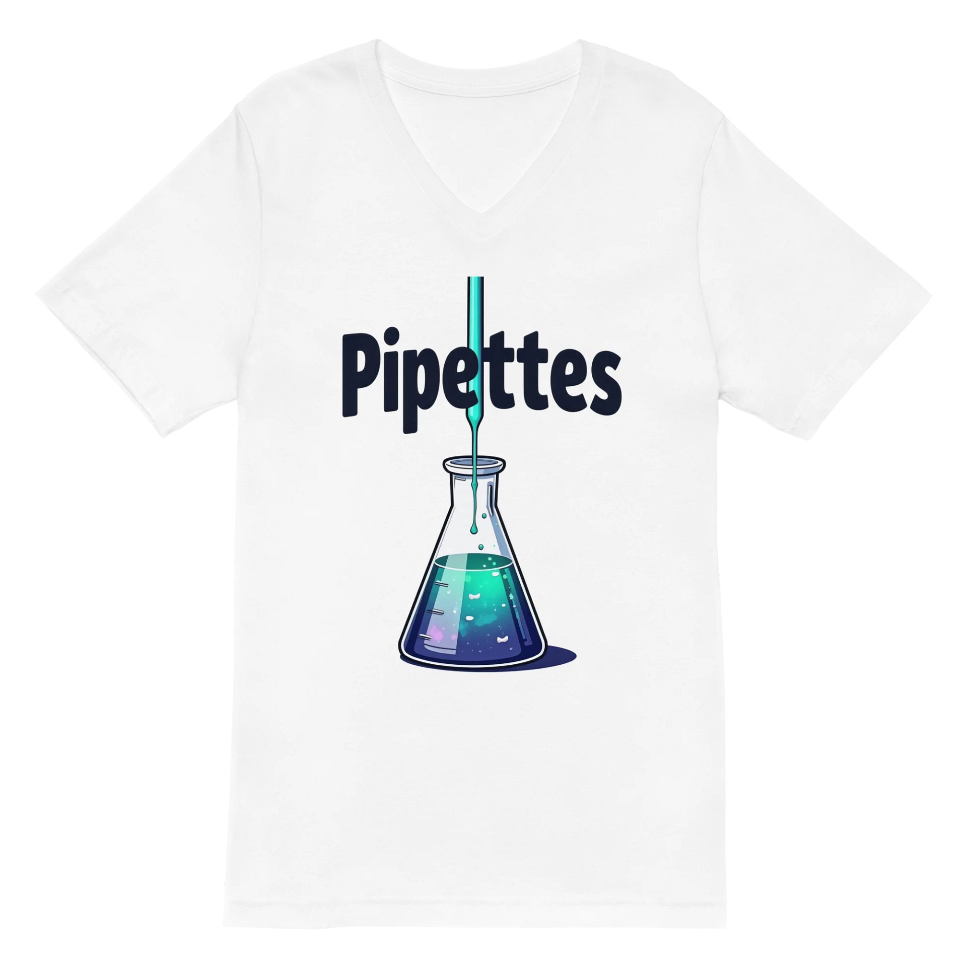 Vibrant Pipettes Laboratory Flask T-Shirt product image (2)