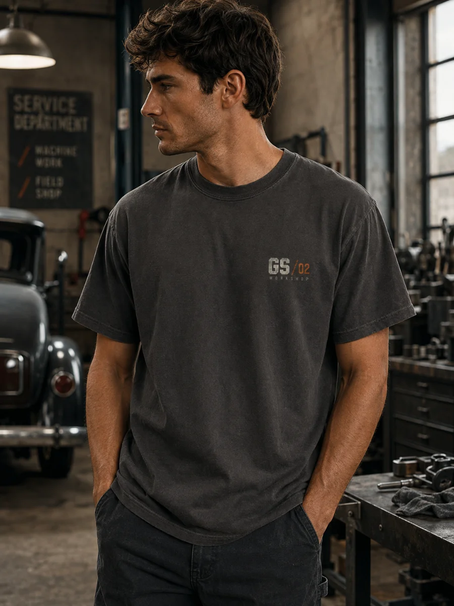 Motor Works Crew Heavyweight Tee product image (1)