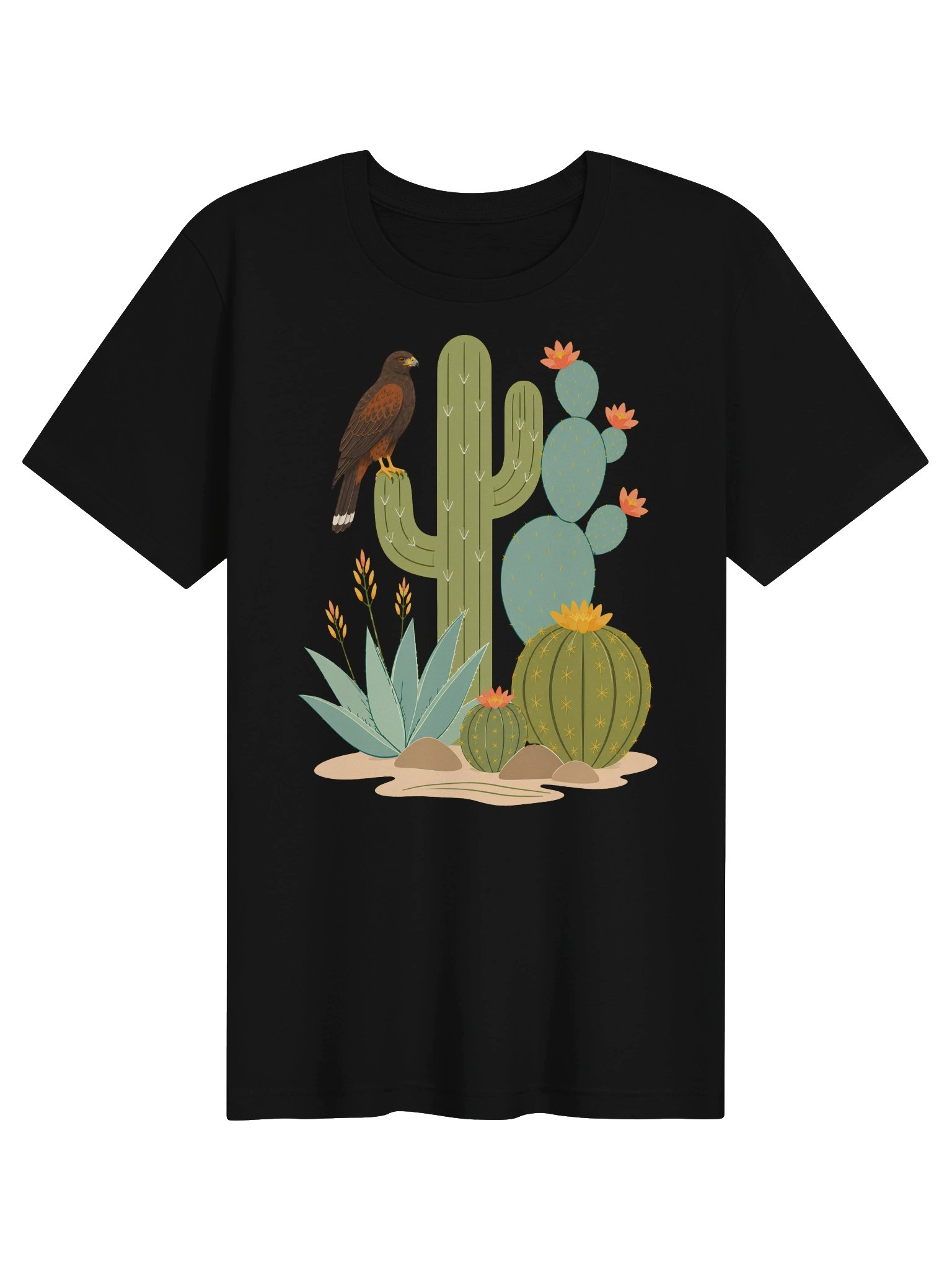 Desert Harris Hawk & Cacti Tee product image (2)