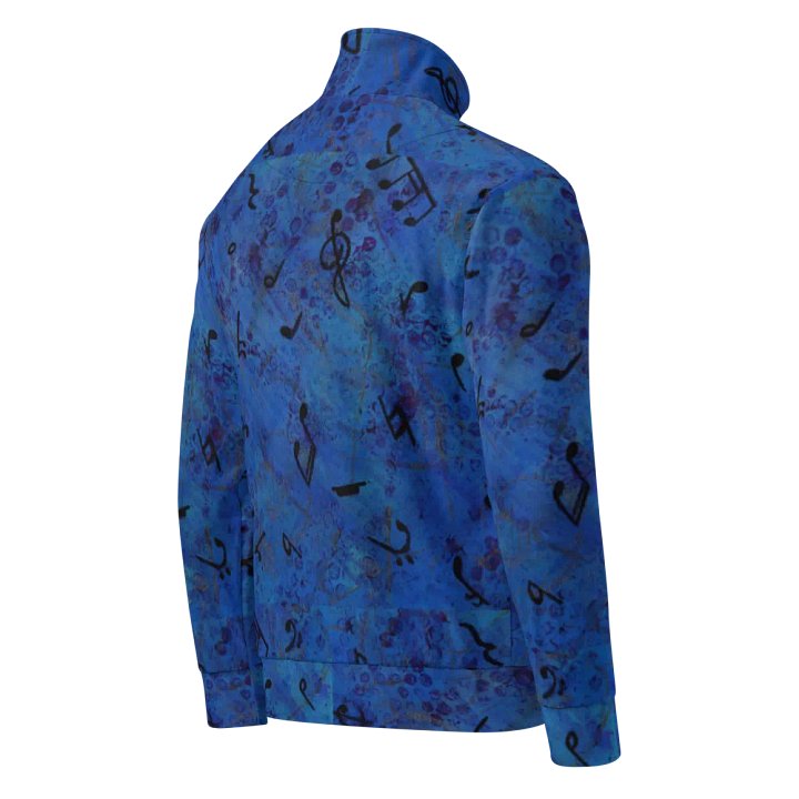 Graffiti-style musical jacket, blue product image (2)
