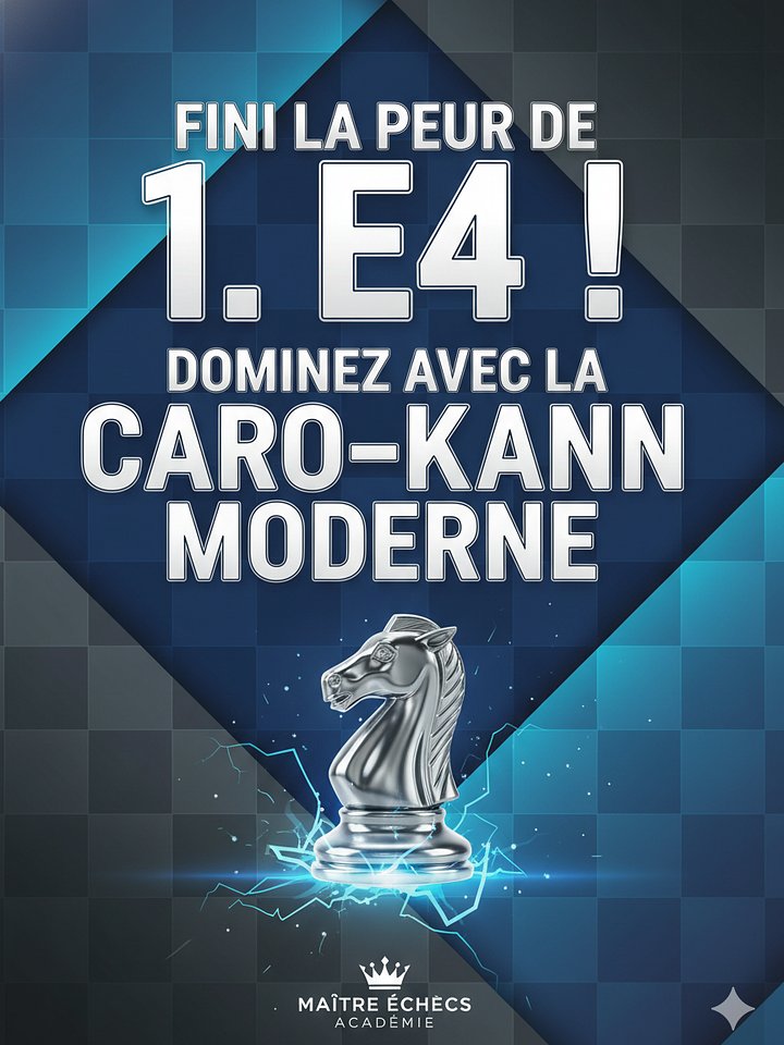 Fini la peur de 1. e4 ! Dominez avec la Caro-Kann moderne product image (1)