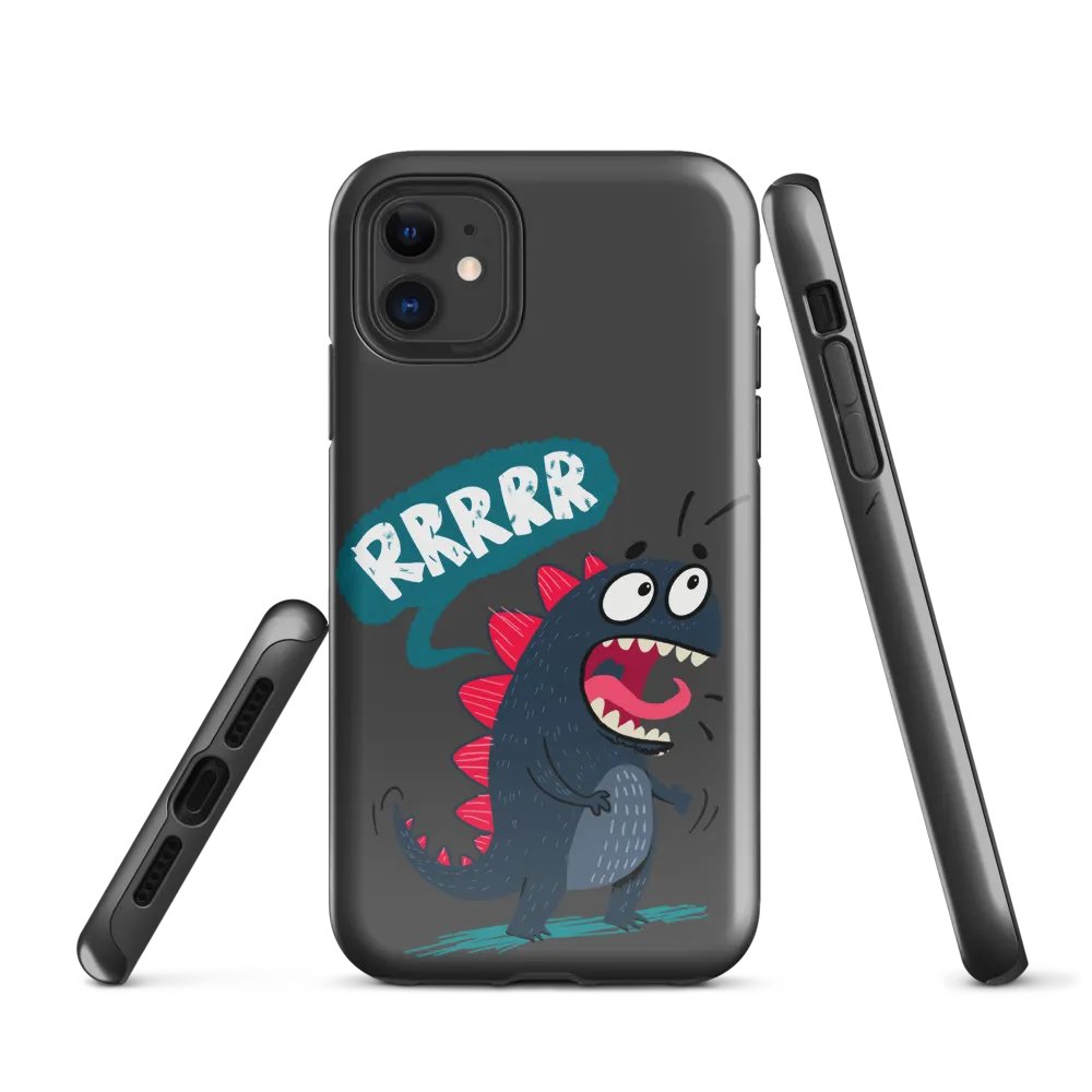 Dinosaur roaring Tough iPhone® Case product image (1)
