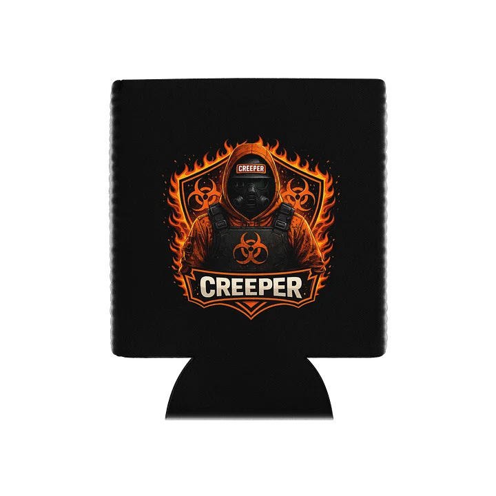 🔥 Creeper Biohazard Can Cooler | Official Stream Community Koozie product image (1)