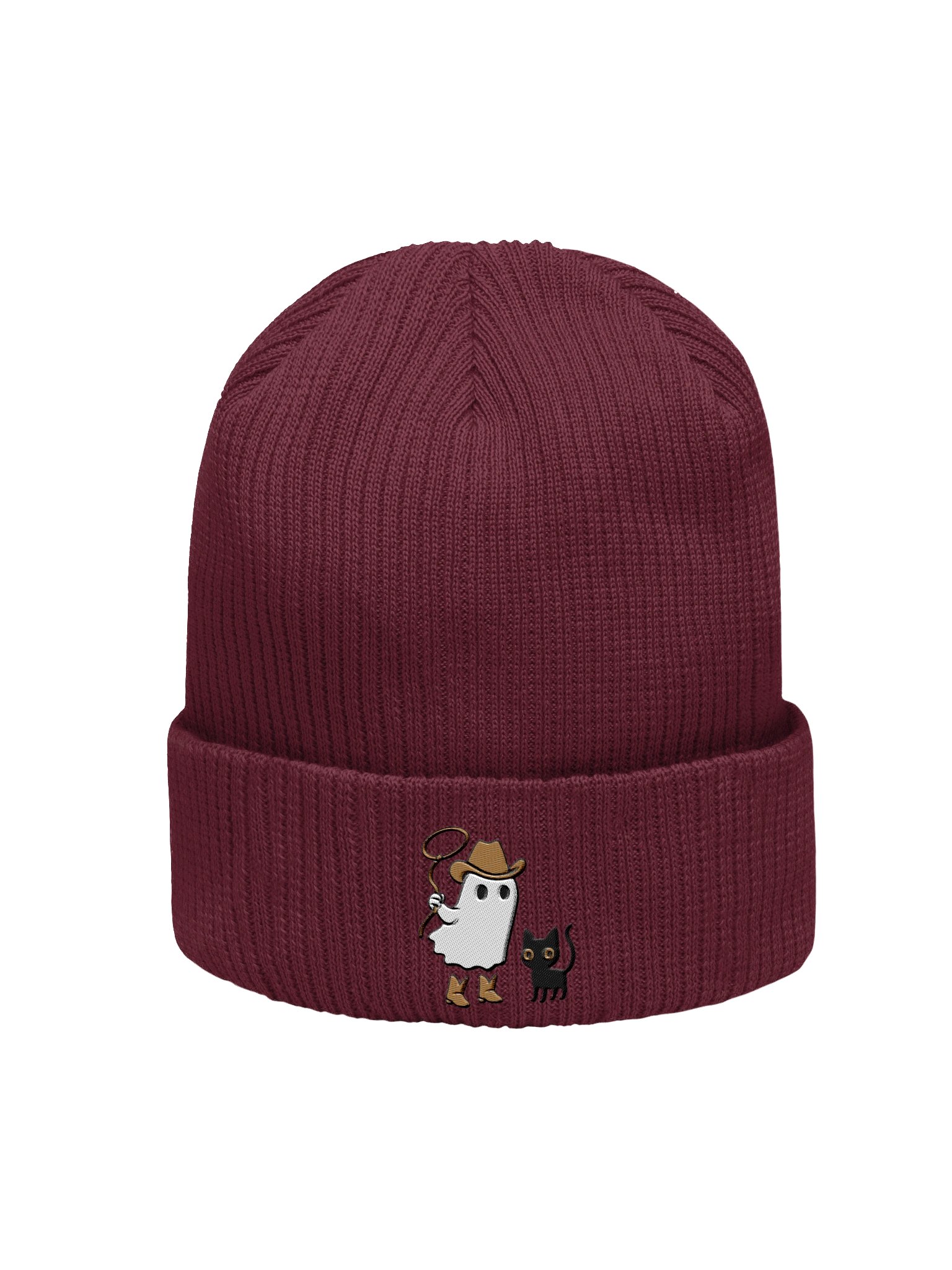 Spectral Ghost Cowboy Embroidered Beanie product image (19)
