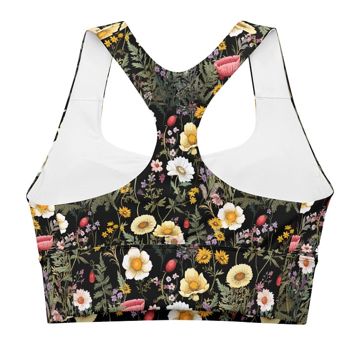 Women’s Floral Longline Sports Bra – High Support Activewear for Yoga, Pilates, Running & Everyday Style product image (2)