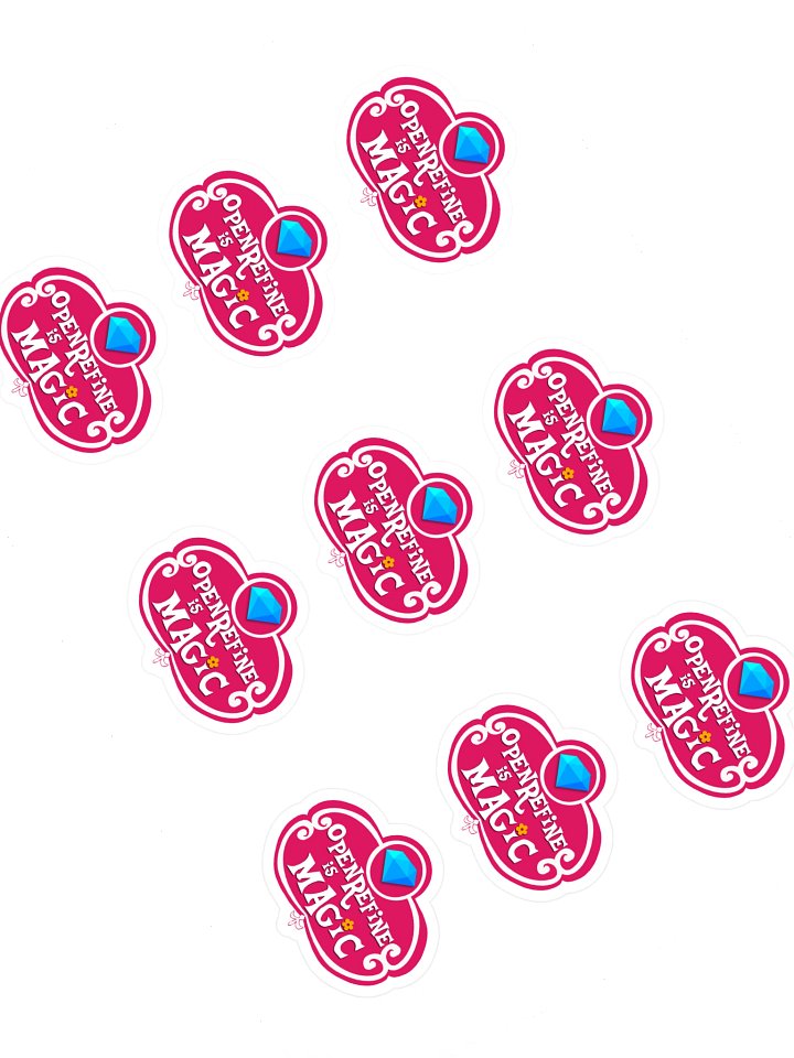 “OpenRefine is Magic” Sticker Sheet (9) product image (1)