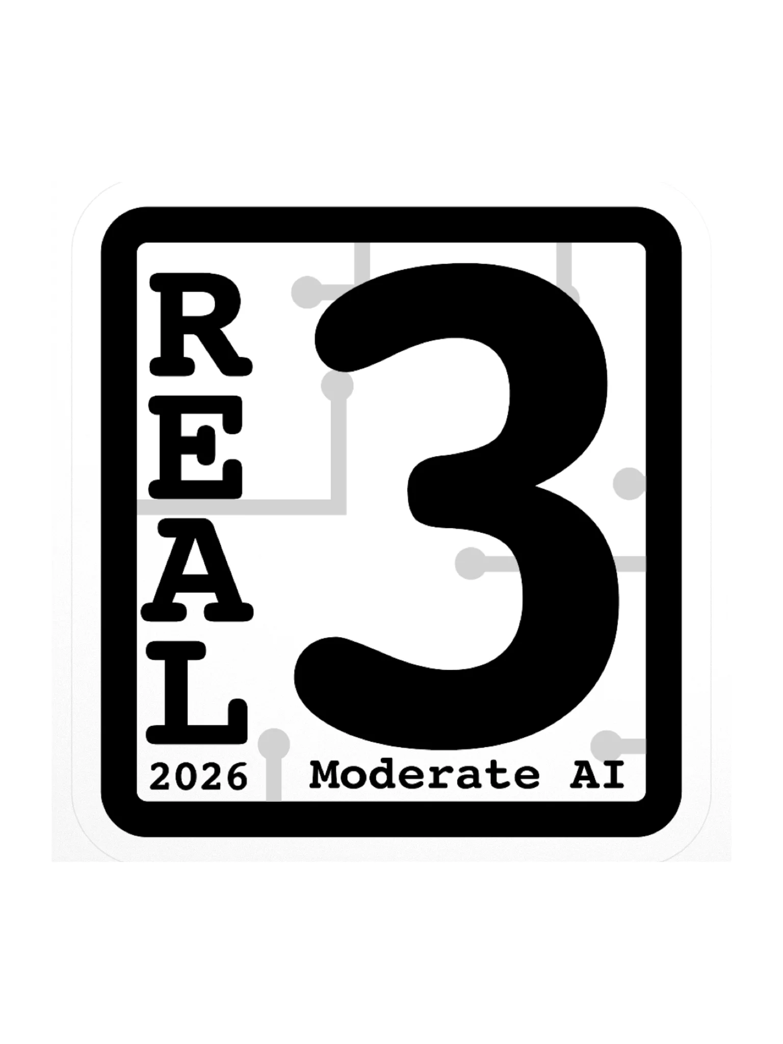 REAL 3 Sticker product image (1)
