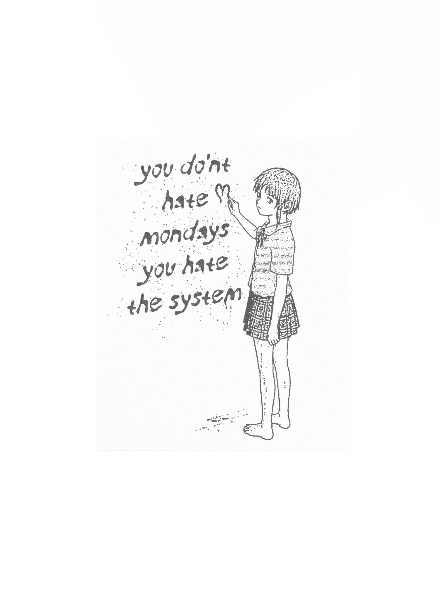 HATE THE SYSTEM ! Art Print. number 10 product image (1)