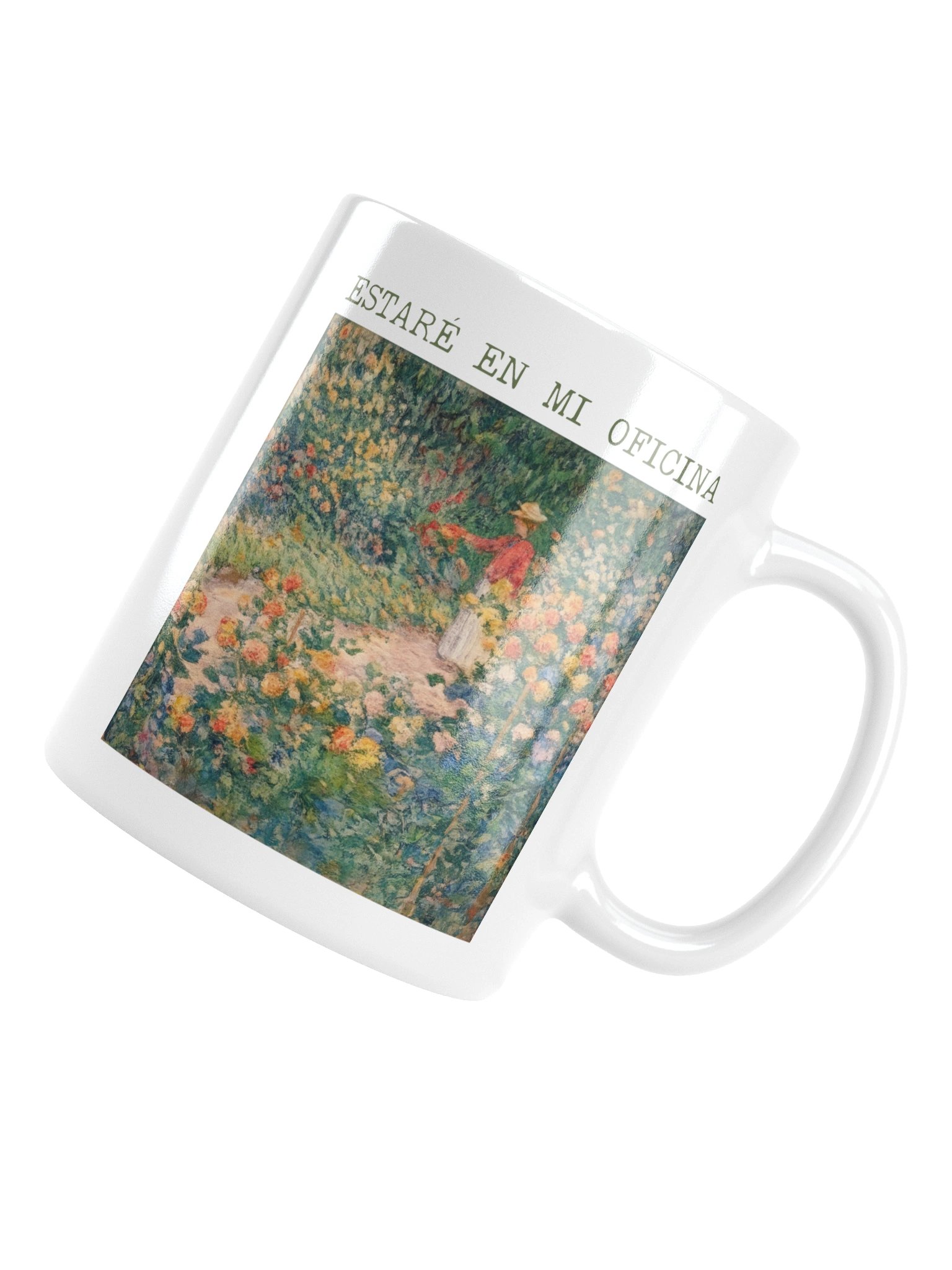 Taza Estaré en Mi Oficina | Taza Floral Vintage para Jardinera | Regalo Original para Amantes del Jardín product image (6)