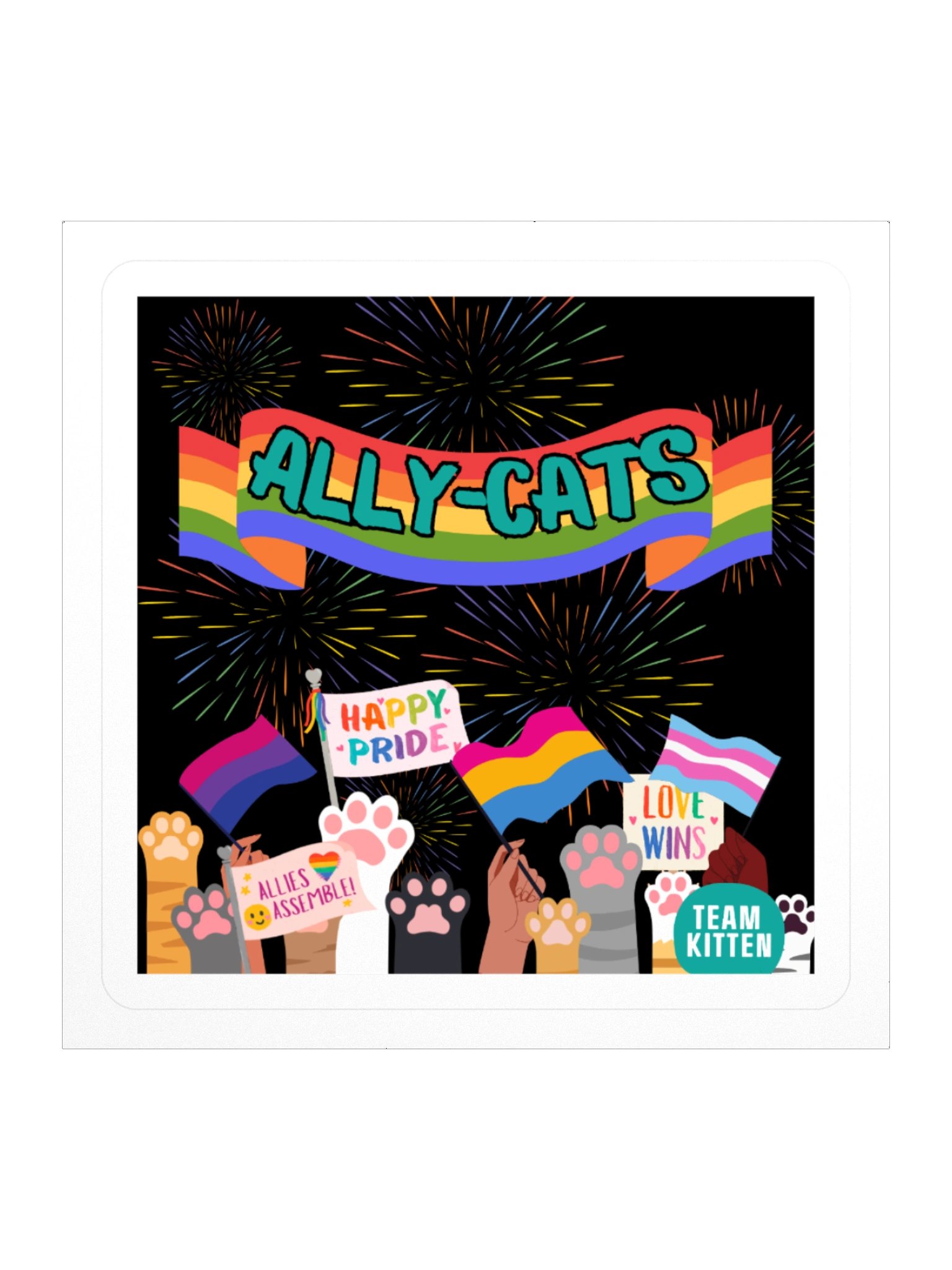 Ally-Cats Pride Sticker product image (2)