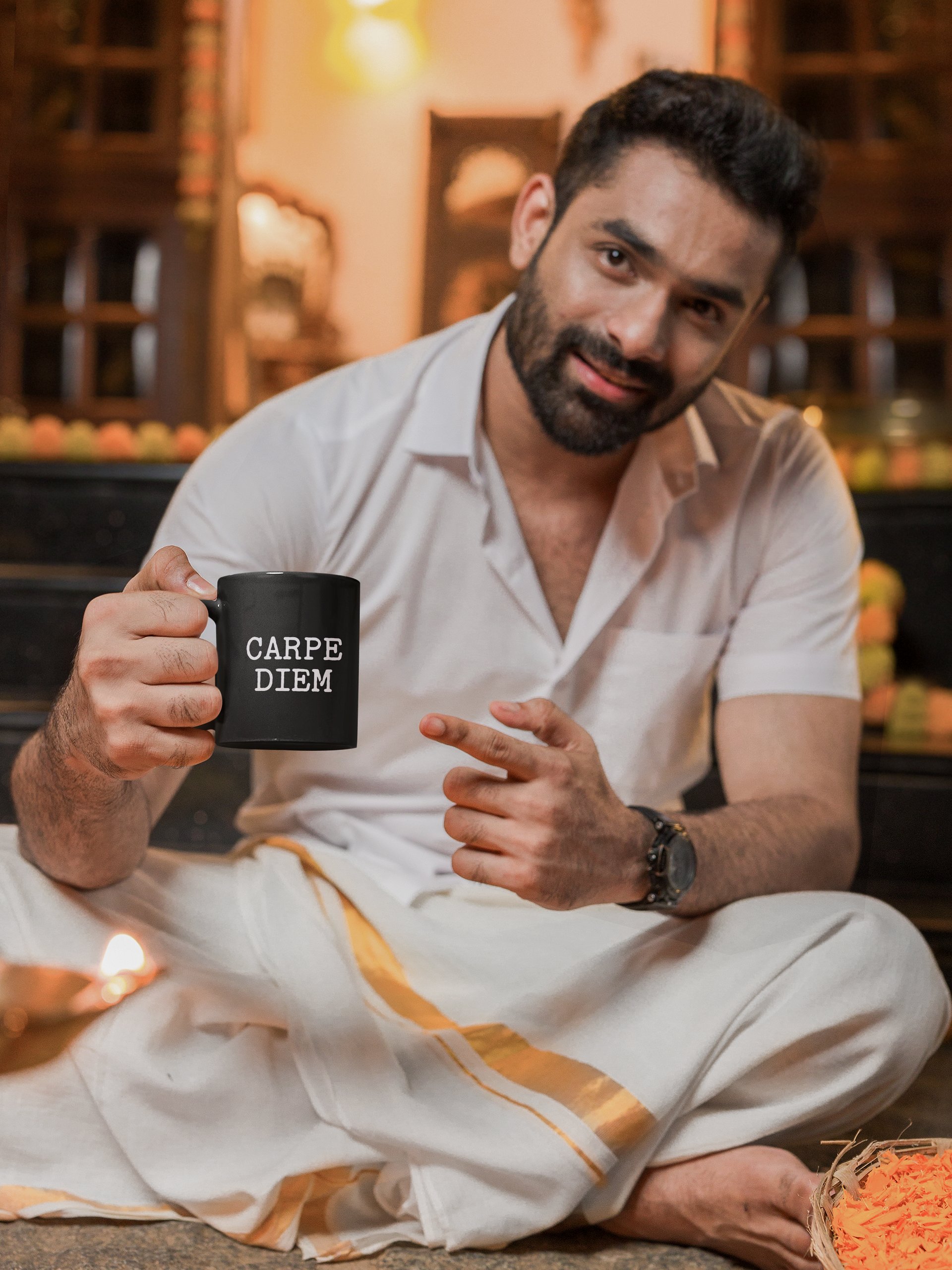 Carpe Diem Black Mug product image (2)