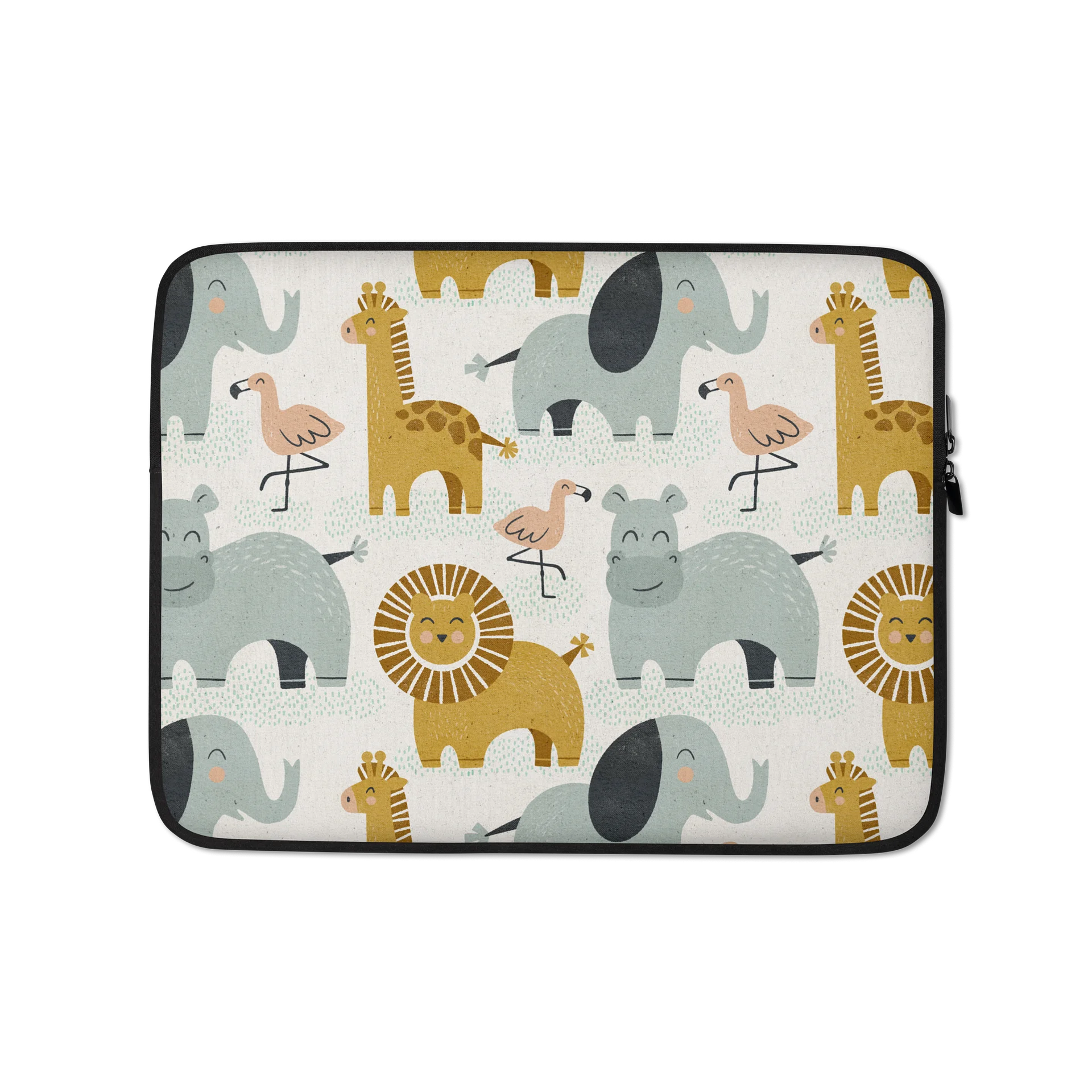 Retro Jungle Animals Laptop Sleeve product image (1)