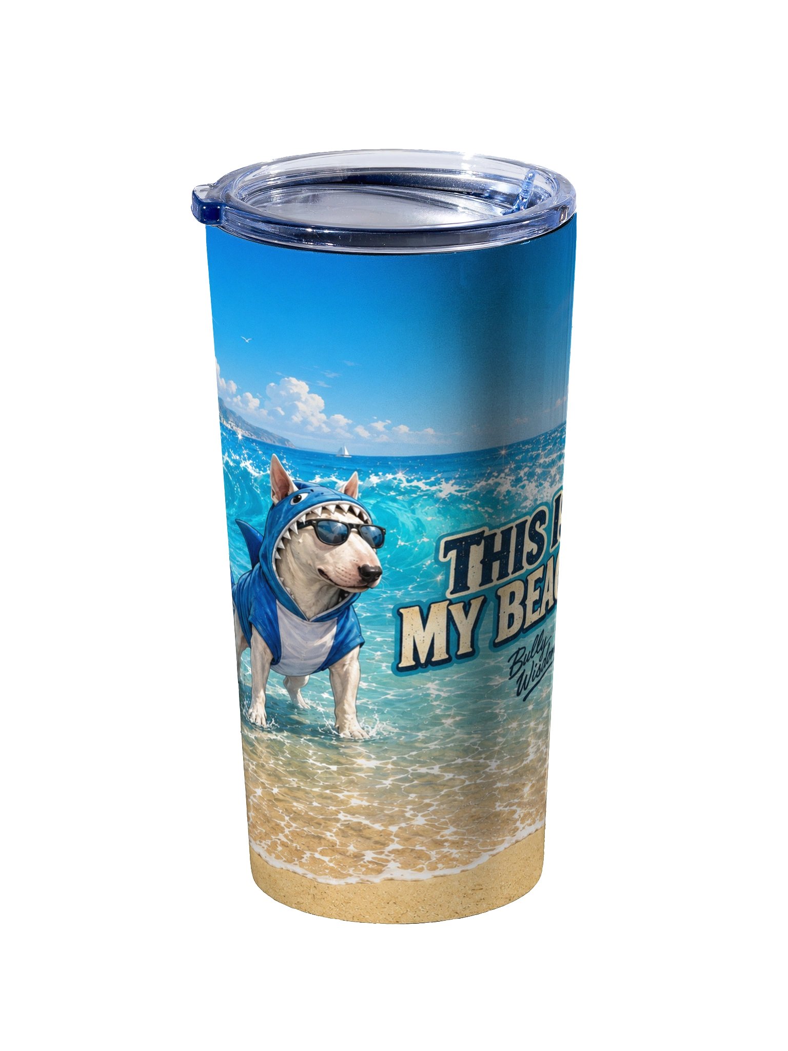 My Beach! - Sharky The Bull Terrier Tumbler product image (2)