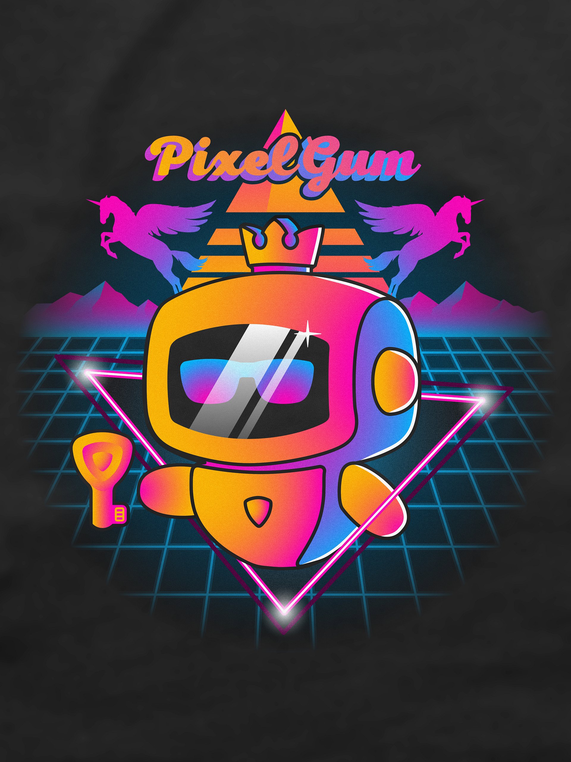 The Luminary - 80s Brightwave - PixelGum Tee product image (1)