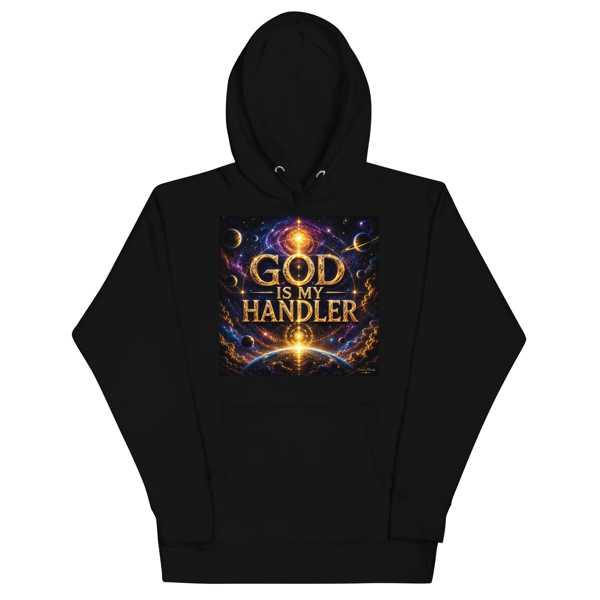 God Is My Handler Unisex Cotton Hoodie product image (2)