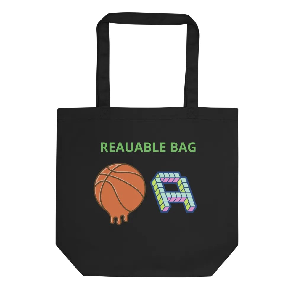 Reausable bag with basketball product image (1)