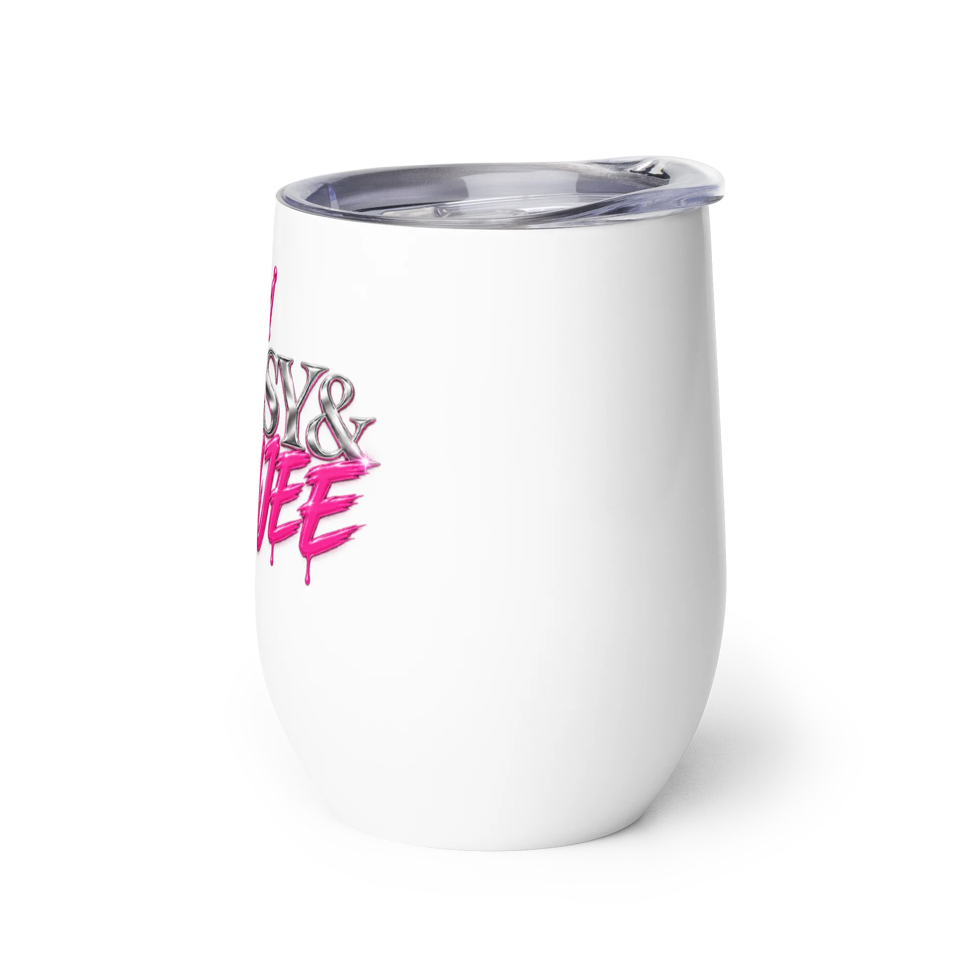 Bossy & Boujee Pink Crown Wine Tumbler product image (3)