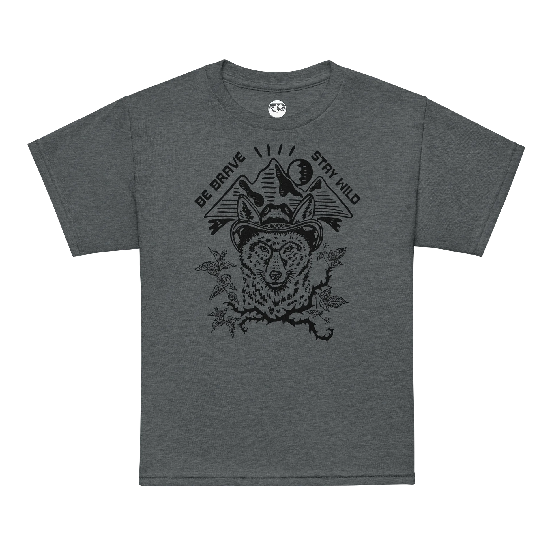 Moody Moon Coyote Youth Sports T-Shirt product image (7)