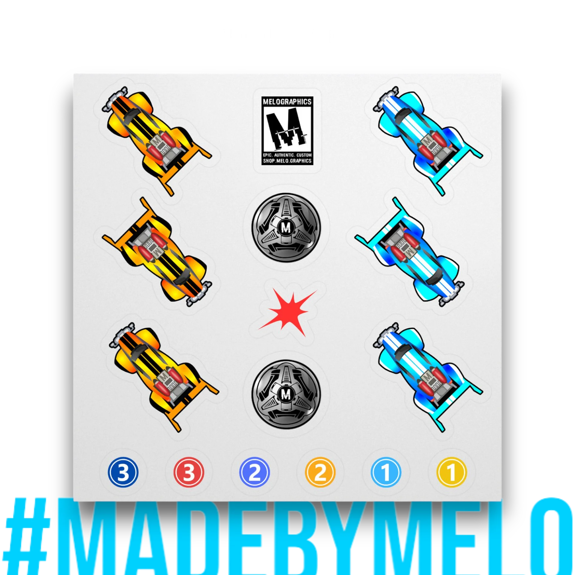 Carball Goals Training Playbook - Stickers & Printable Field Map Pack (Digital) | #MadeByMELO product image (3)
