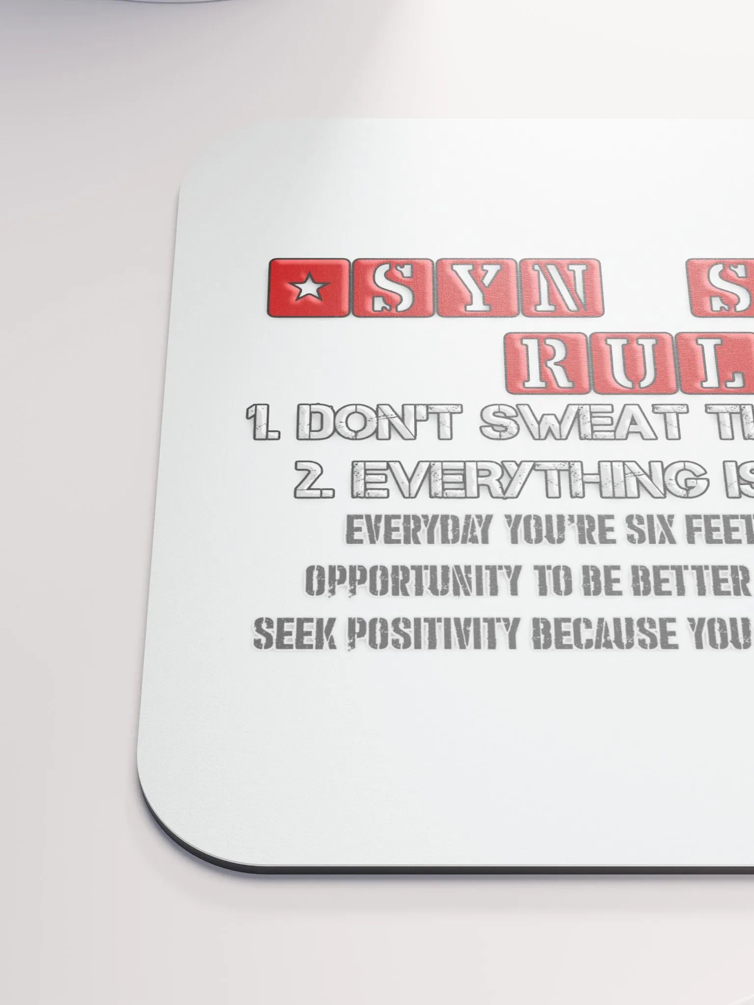 Synisisms Collection - 2 Rules Mouse Pad product image (6)