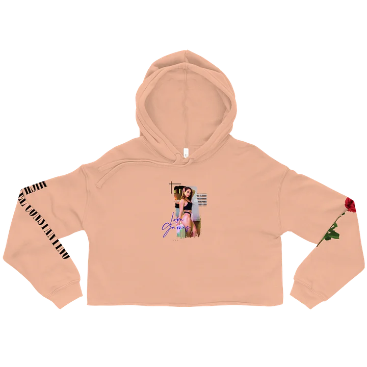 Love Games Delta Women's Crop Hoodie - Peach product image (1)