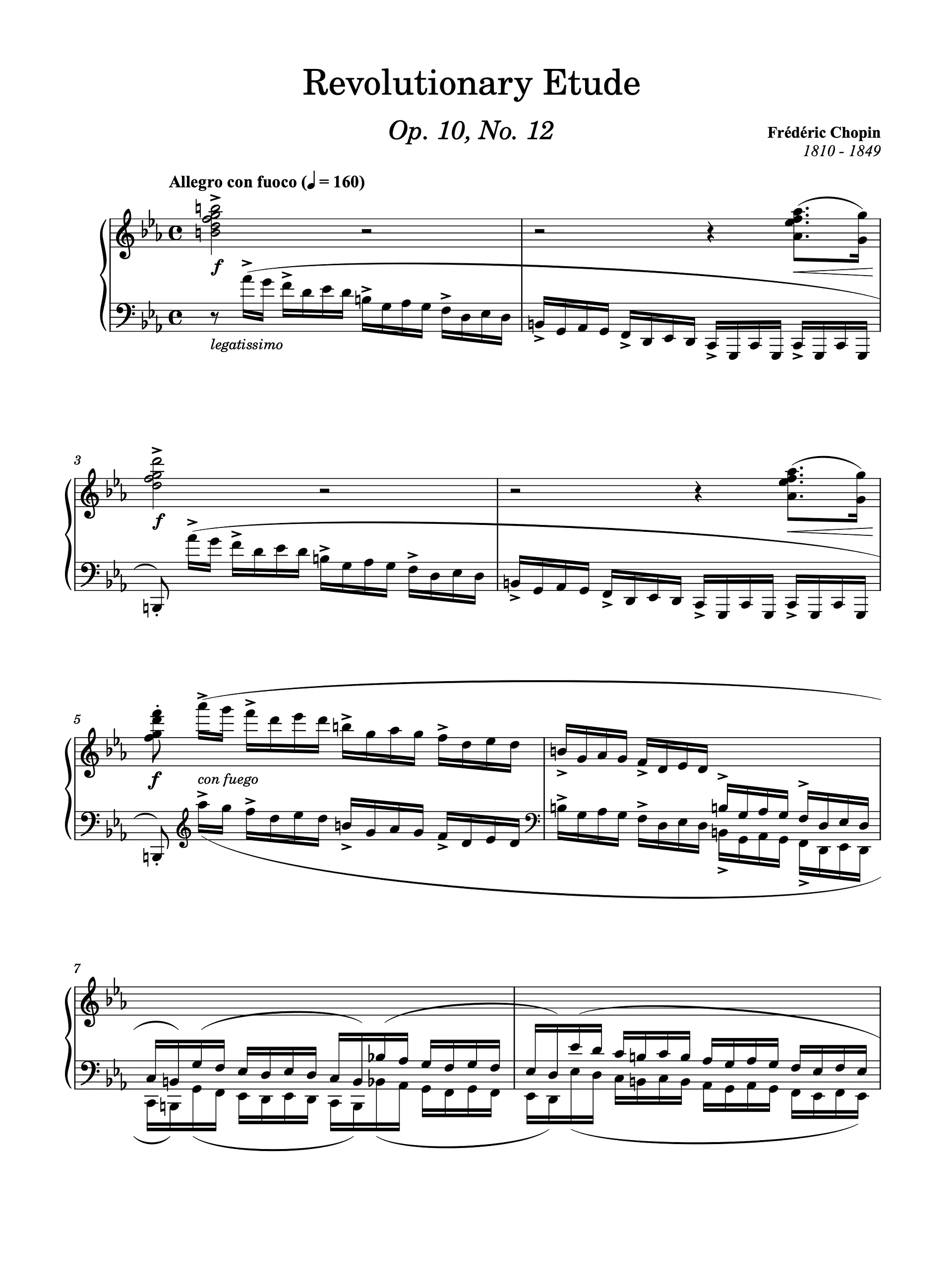 Étude in C Minor, Op. 10, No. 12 “Revolutionary” product image (1)
