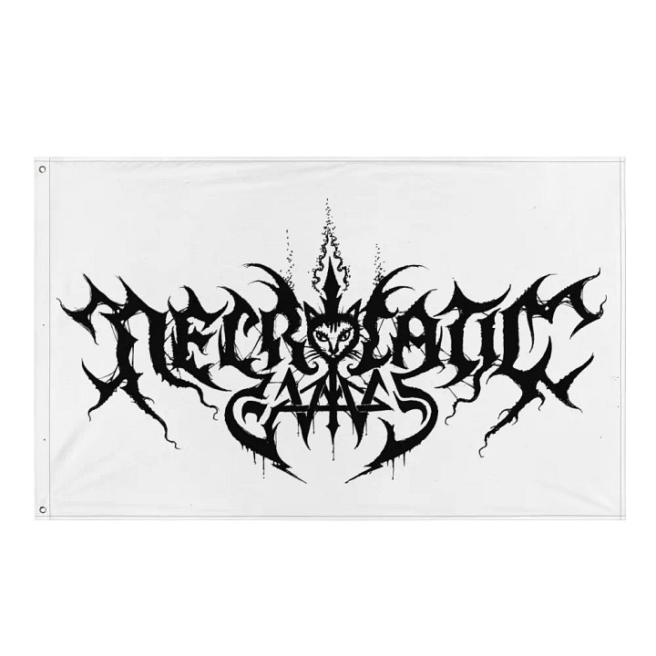 NecroCaticGames Logo Flag product image (1)