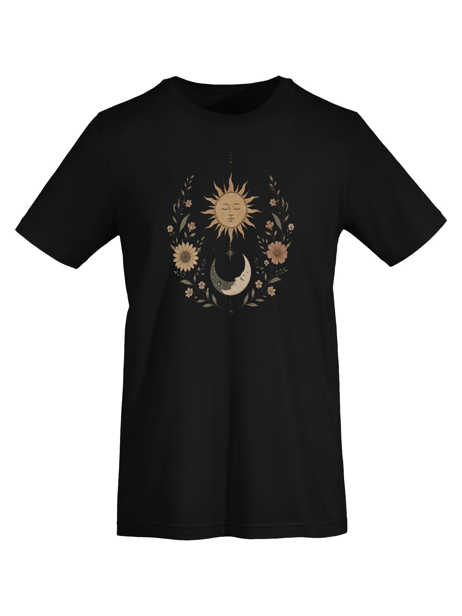 Celestial Sun and Moon Floral Tee product image (10)