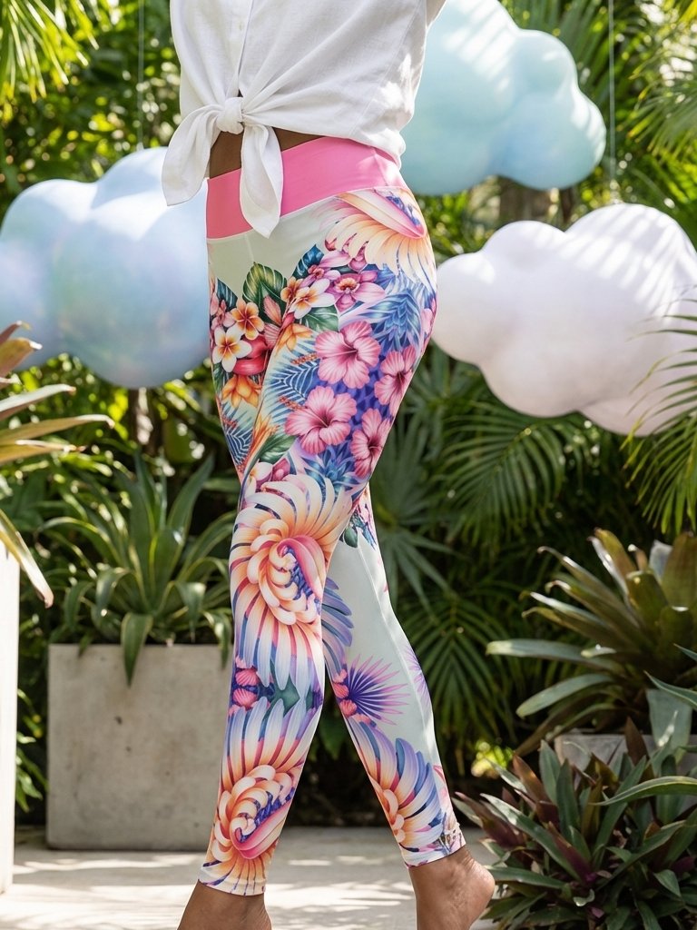 Hawaiian flora-yoga leggings product image (2)