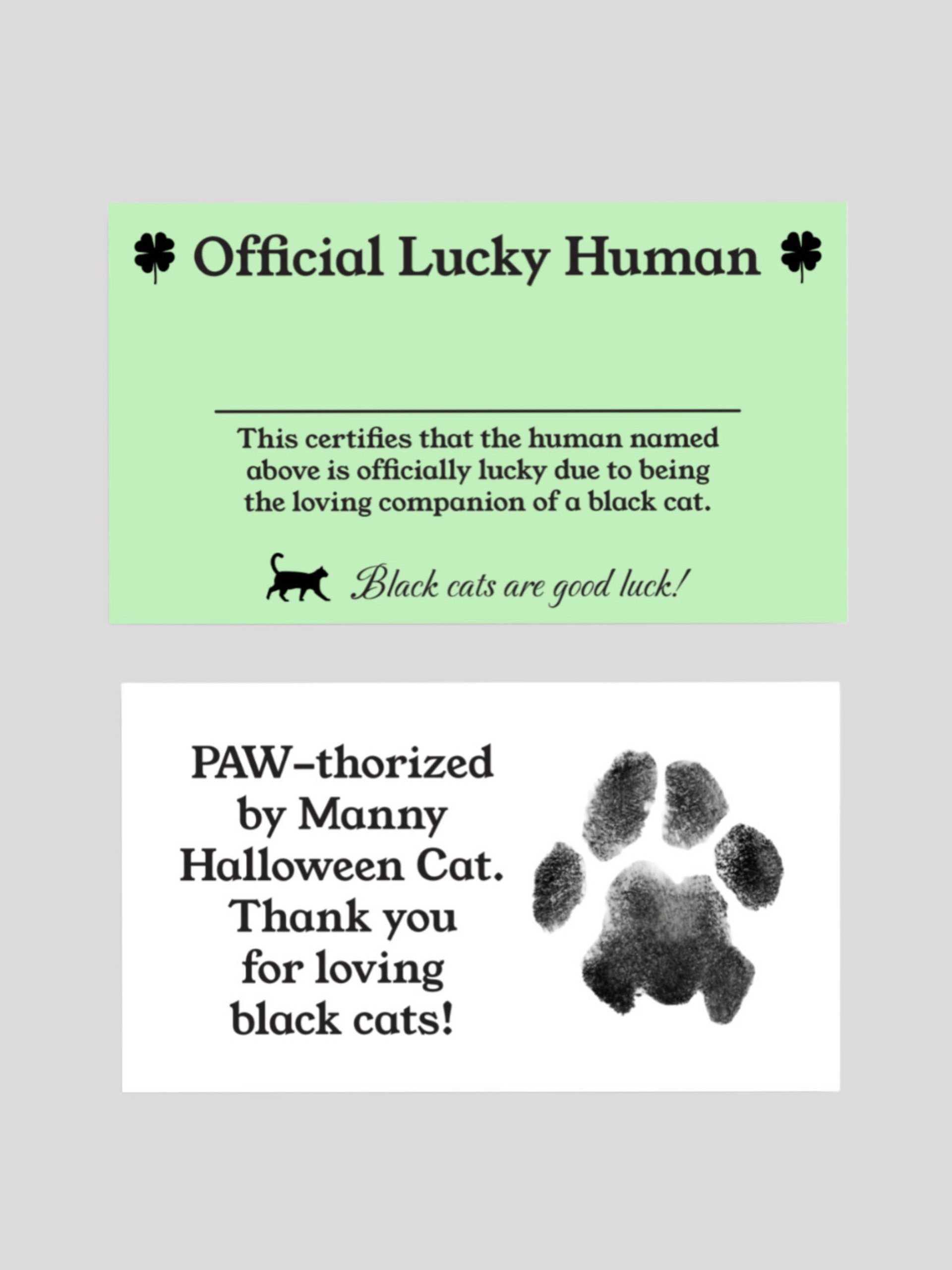 Official Lucky Human card product image (2)