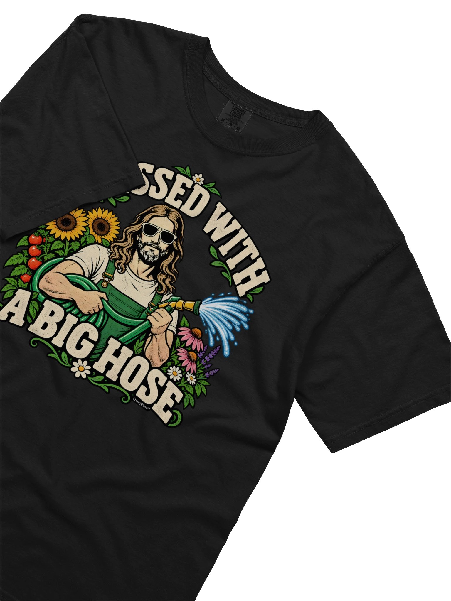 Blessed With a Big Hose Sunflower Tee product image (55)