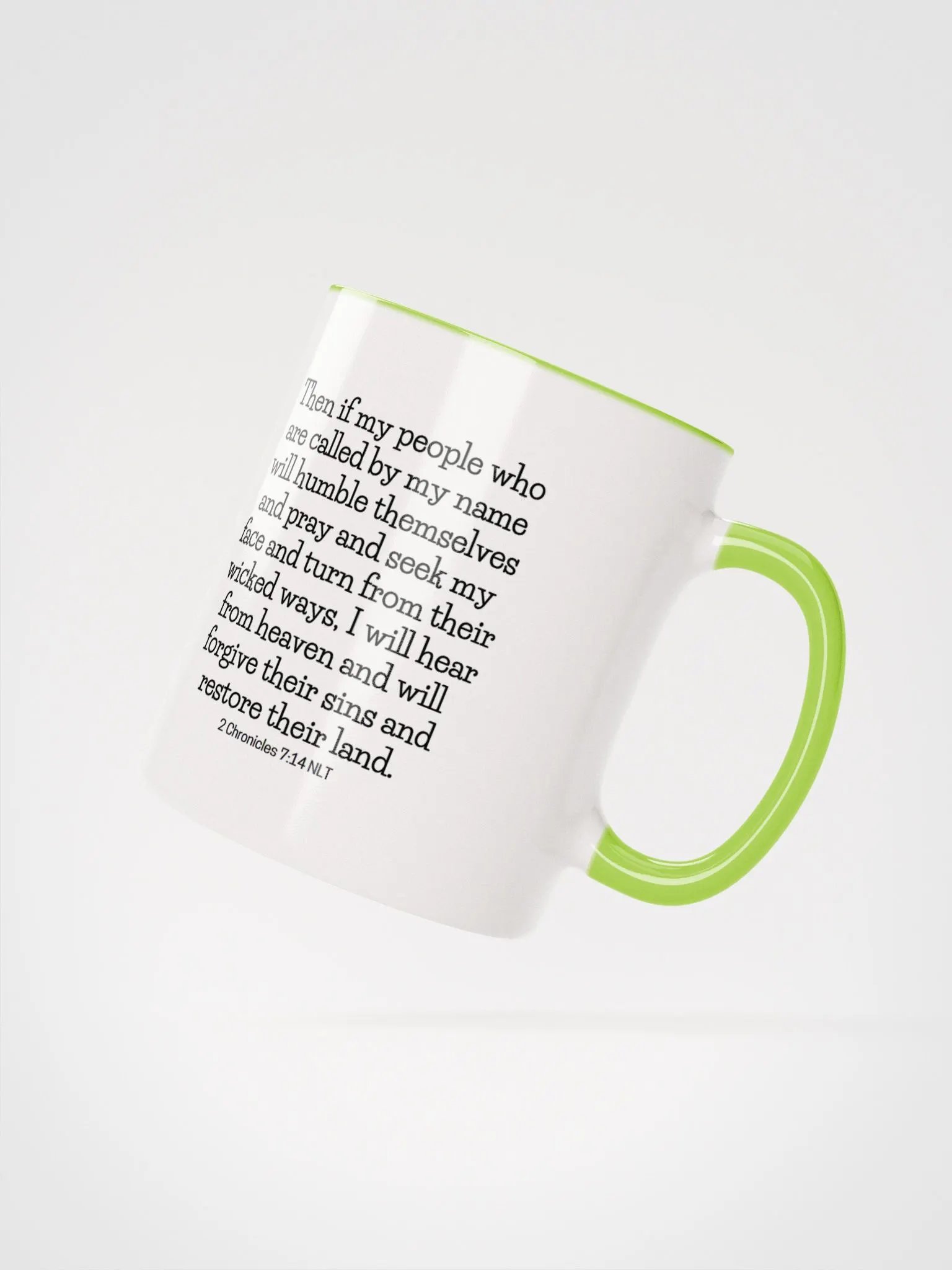 If My People Who Are Called By My Name 2 Chronicles 7:14 Two-Tone Mug 11/15oz product image (2)