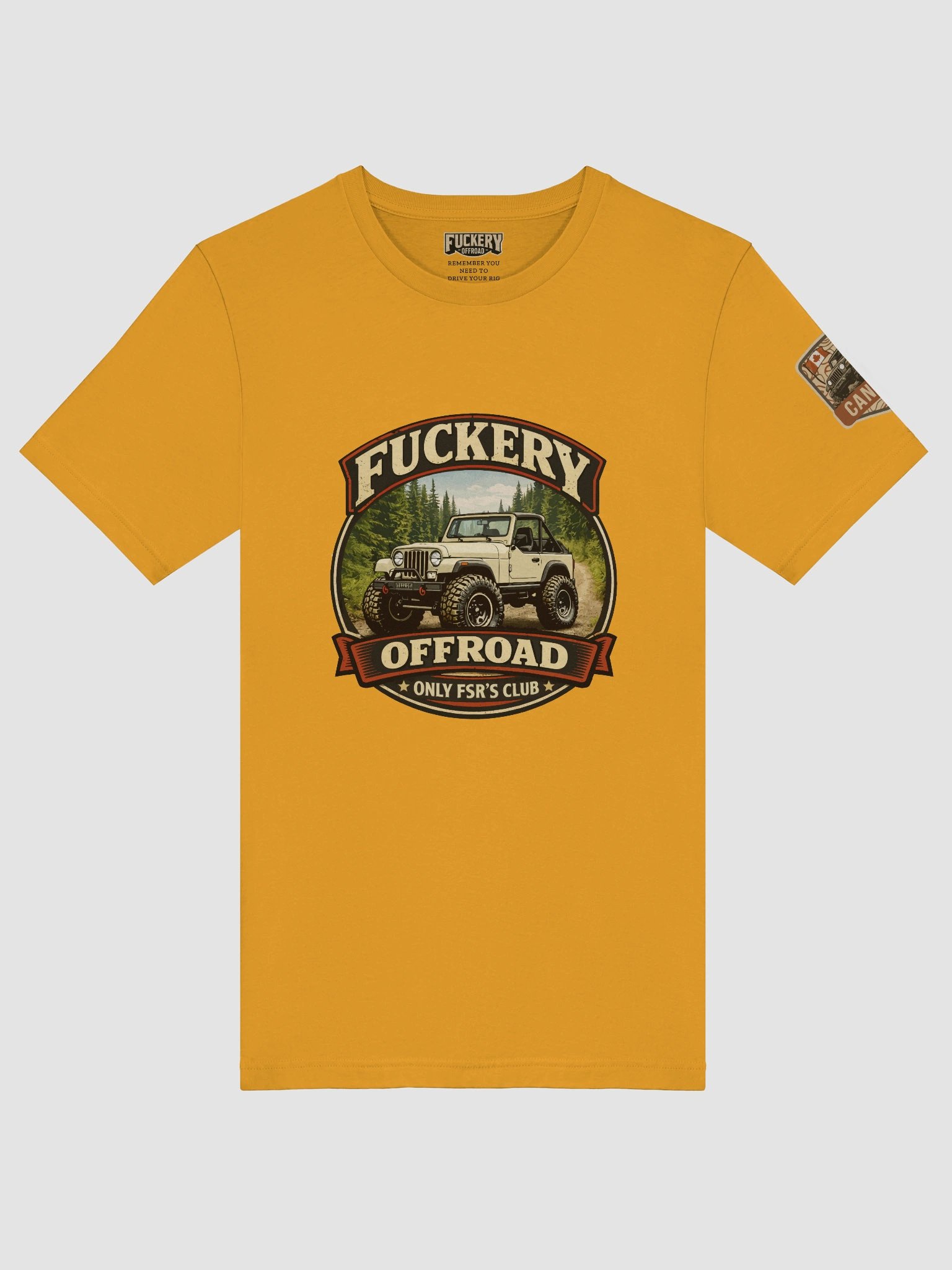 Unisex t-shirt with Only FSRs Club with Jeep CJ-7 product image (5)