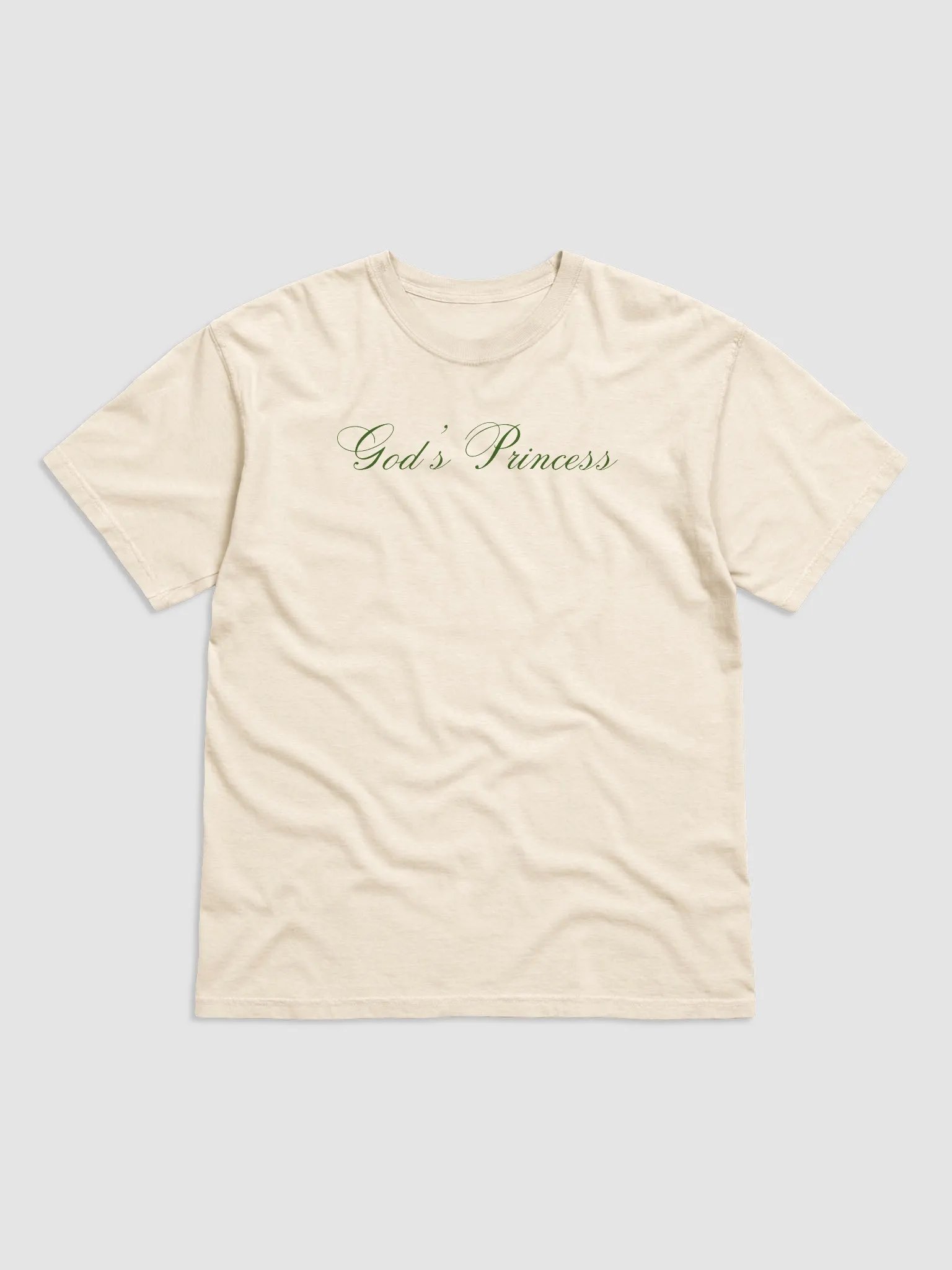 God's Princess (Dark Green Script) Tee product image (1)