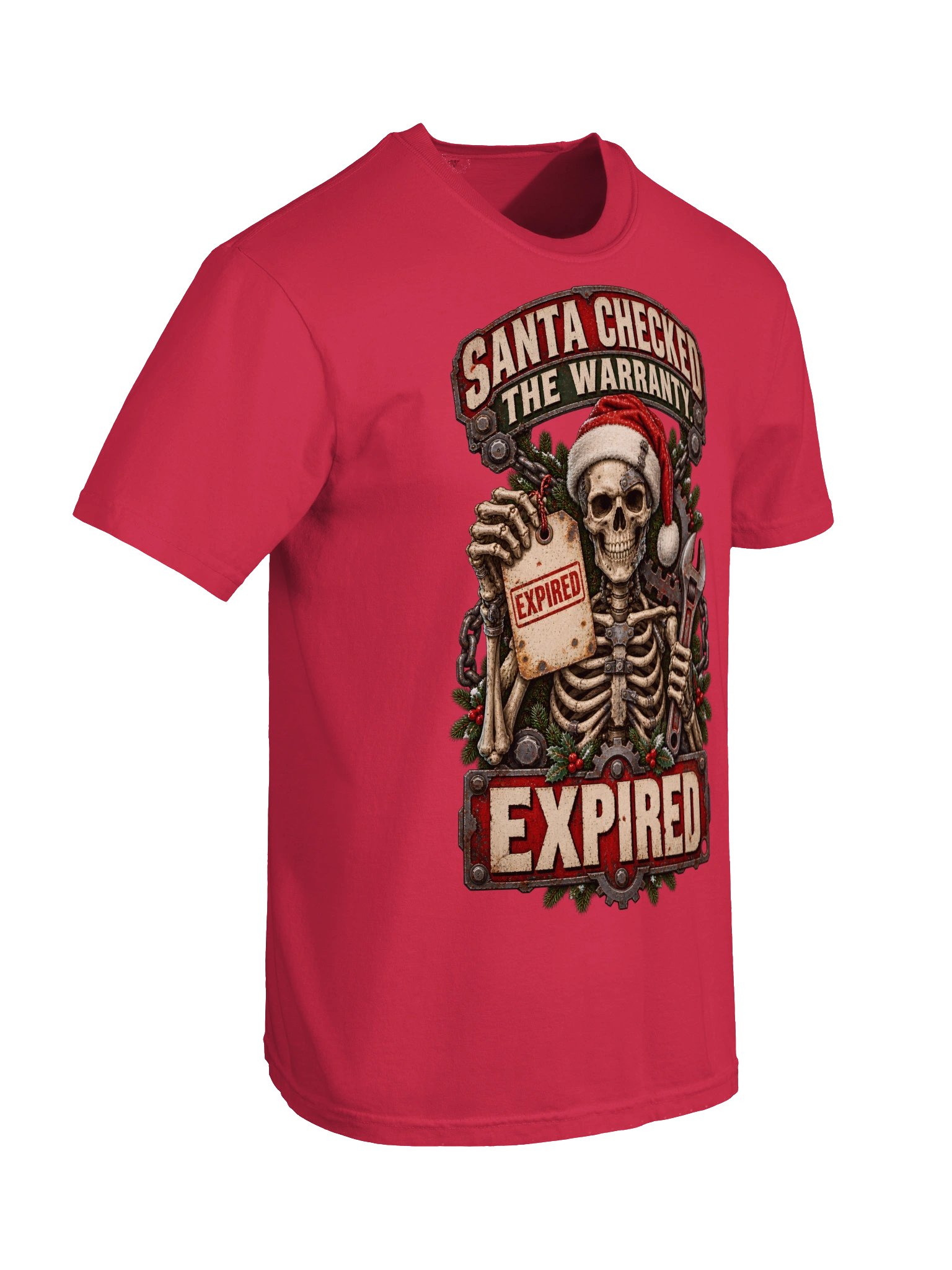 Funny Christmas Shirt — Santa Checked the Warranty, Expired | Broken Sleigh™ product image (11)