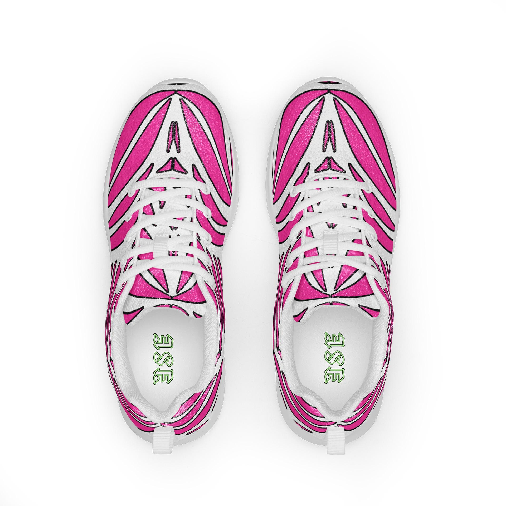Pink Energy: Symmetrischer Flow-Print Women's Athletic Shoes product image (3)