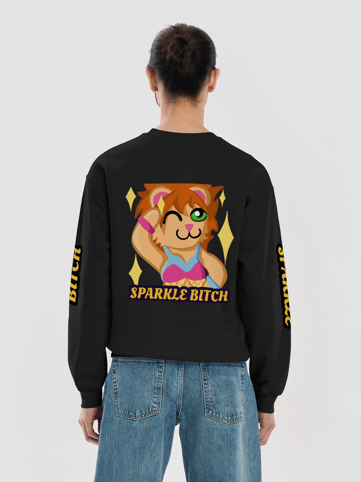 Sparkle Bitch Lion Crewneck Sweatshirt product image (14)