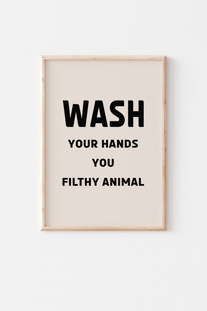 Wash Your Hands Print / Instant Download product image (1)