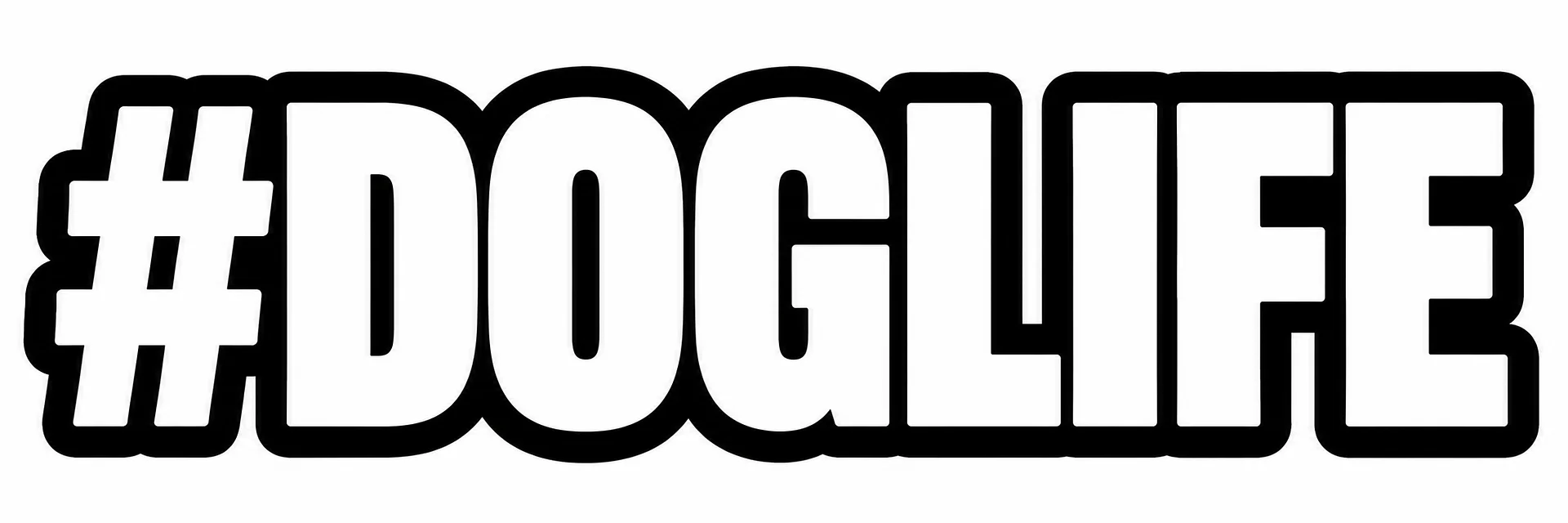 #DOGLIFE Bold Die-Cut Sticker product image (1)