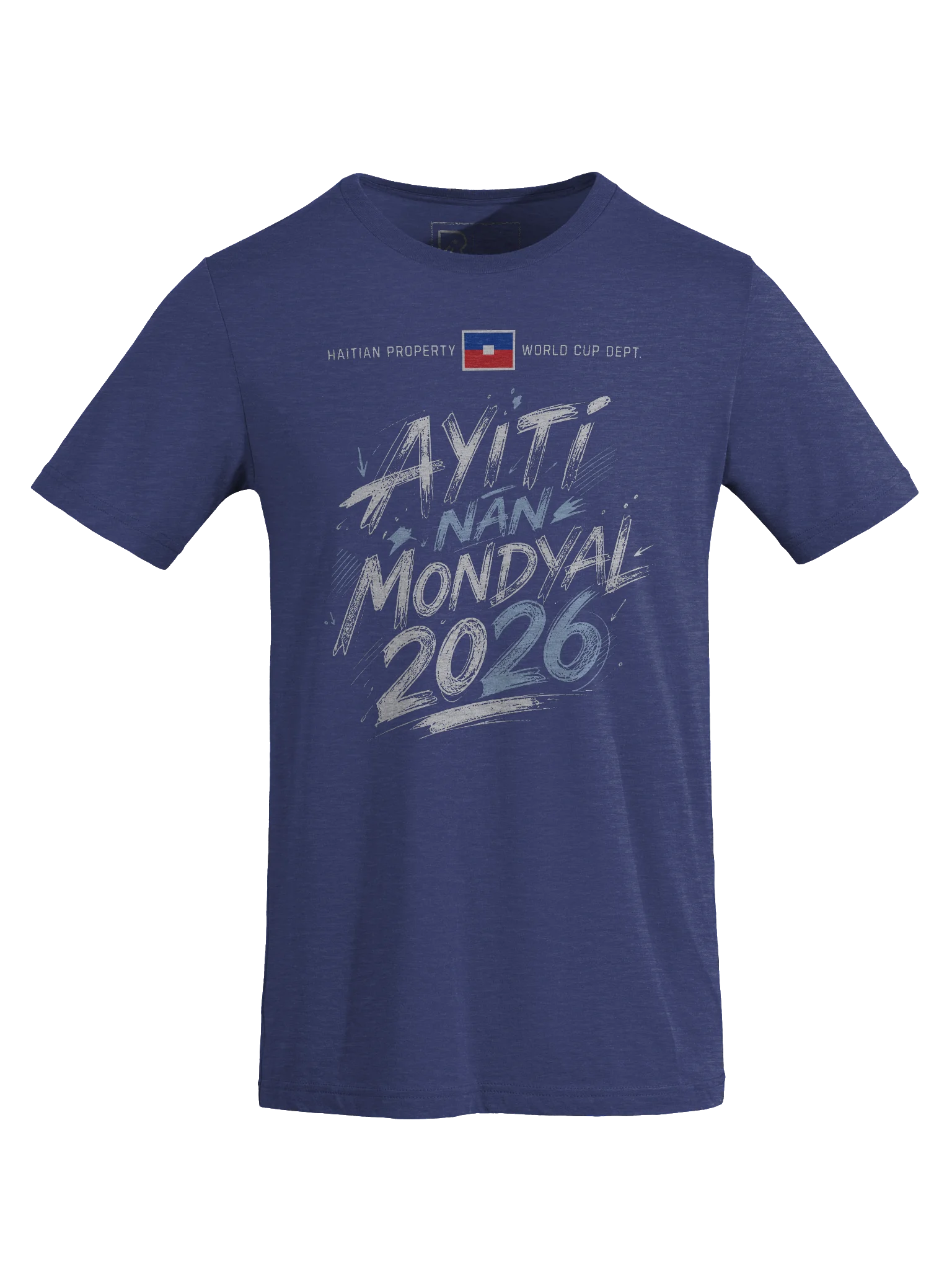 HAITI NAN MONDYAL 2026: Patriotic Tri-Blend Tee product image (8)