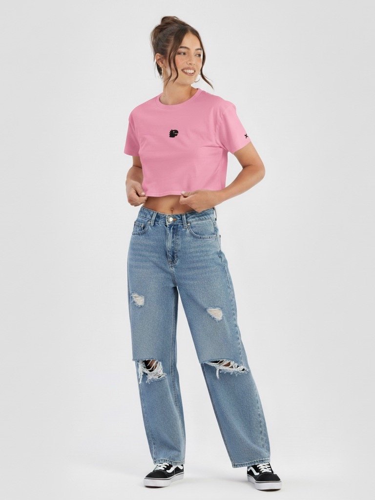 FMB ∣ JETLAG DINO WOMEN’S CROP TOP PINK product image (5)