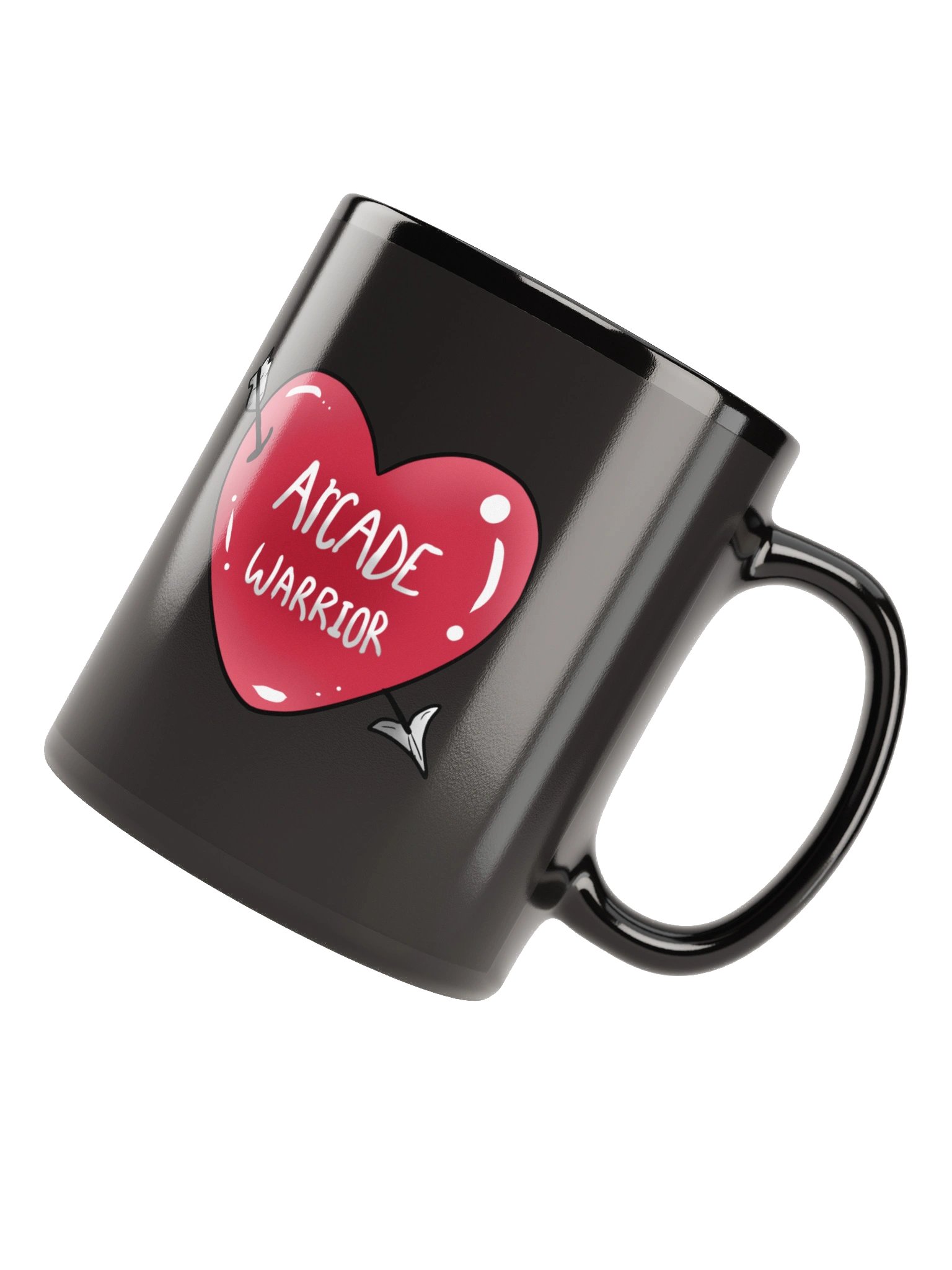 Arcade Warrior Valentine's Heart Black Mug product image (8)