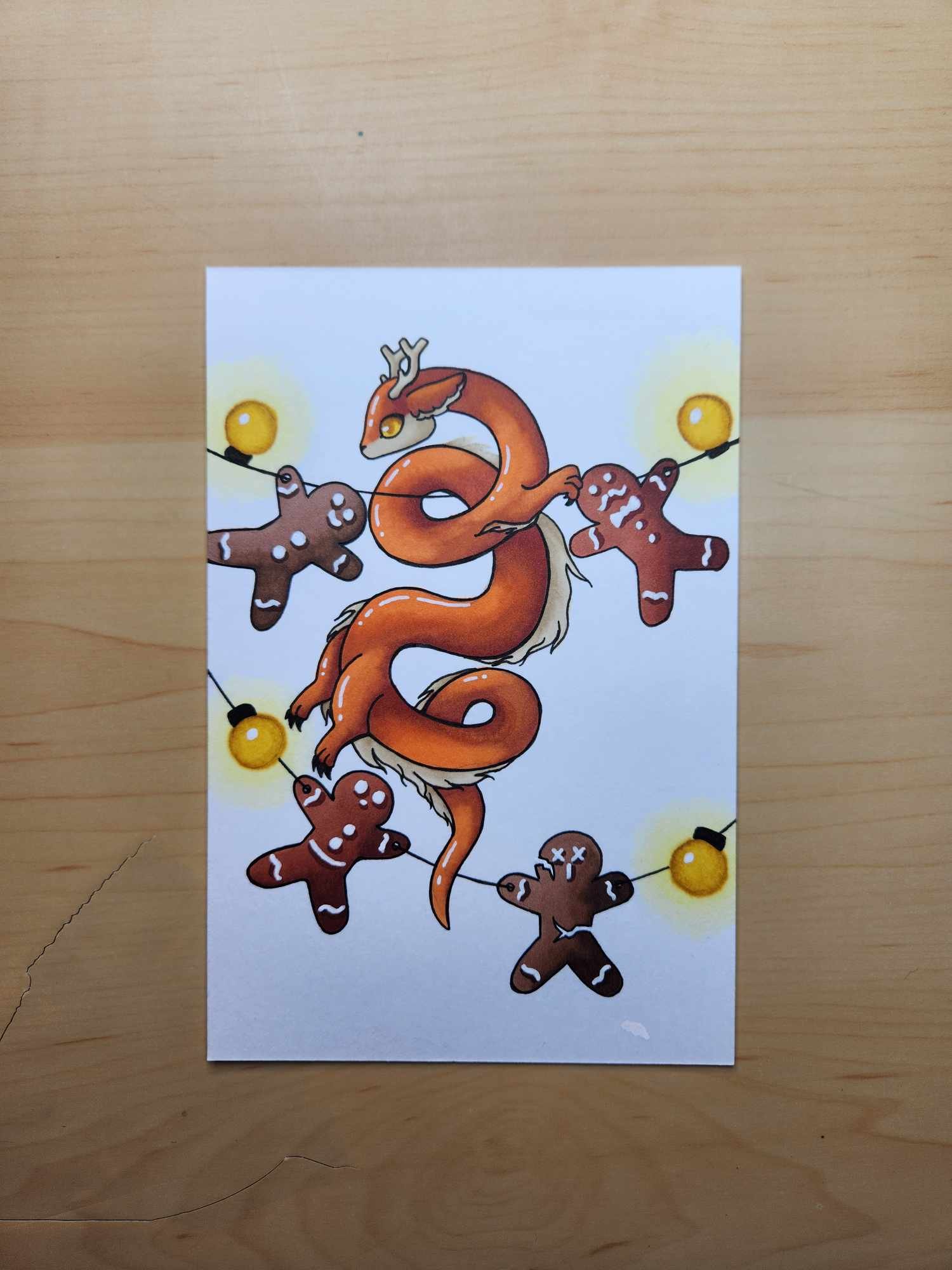 Dessin original Noël Dragon product image (2)
