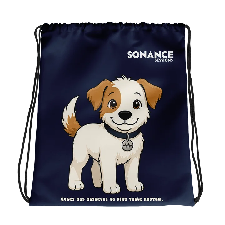 Sonance Dog Drawstring Bag (Stand) Navy product image (1)